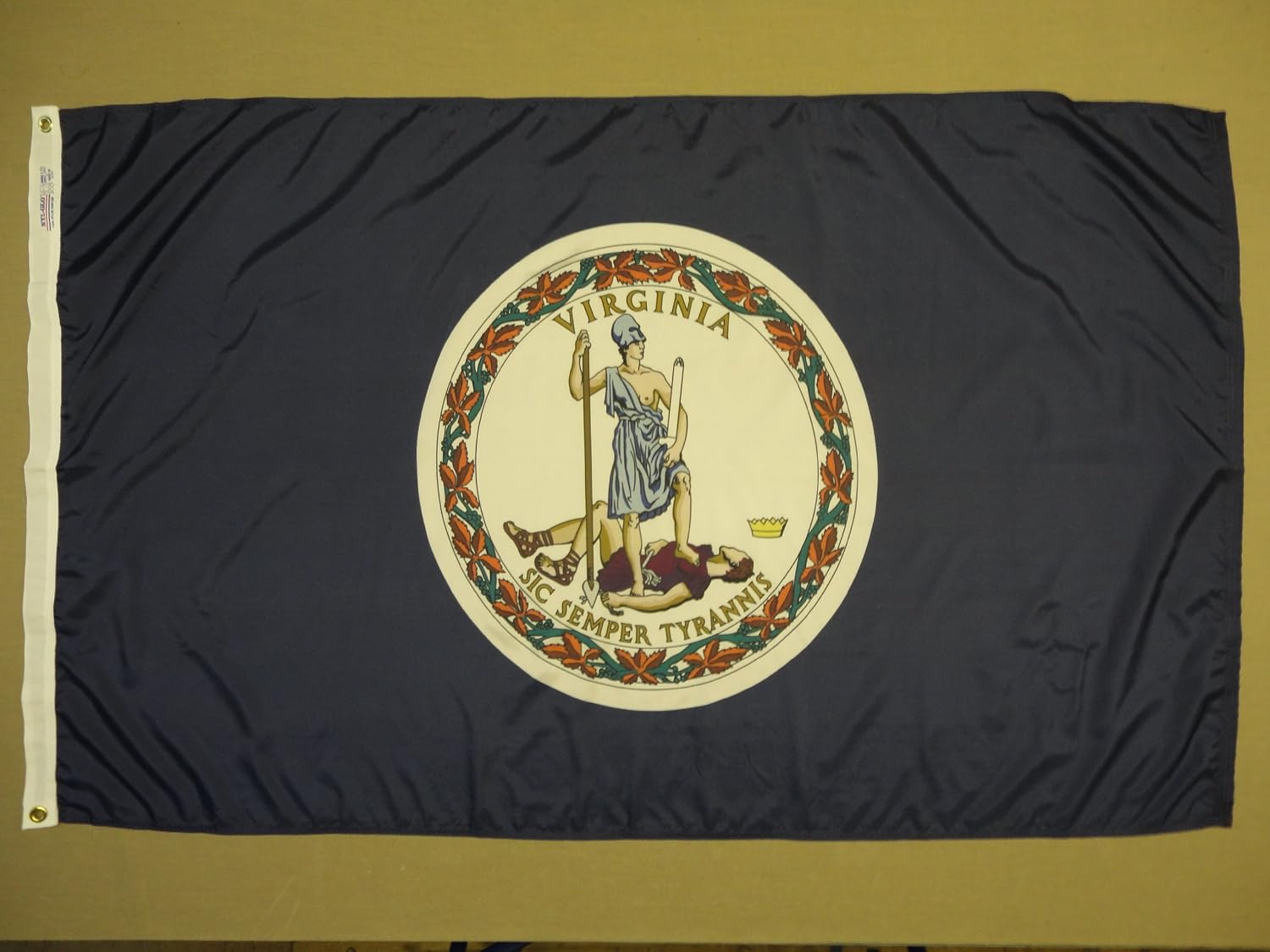 Annin Flagmakers Virginia State Flag USA-Made to Official State Design Specifications, 3 x 5 Feet (Model 145660) | USA-Made to Official State Design Specifications