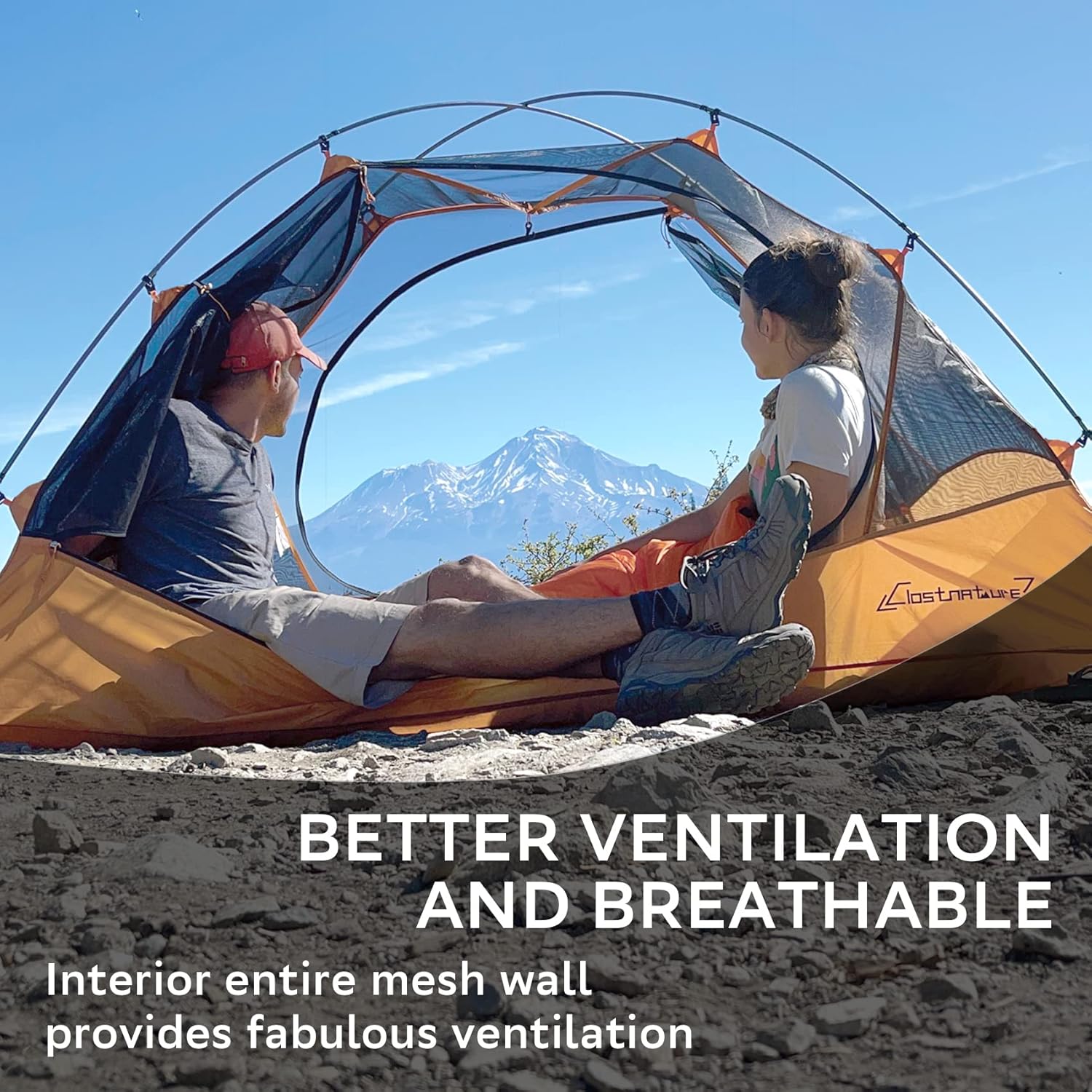 Clostnature 1/2/3/4 Person Lightweight Backpacking Tent, Easy Setup Tent