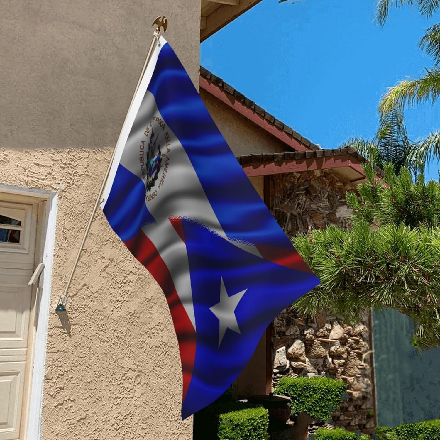 Nicaraguan Nicaragua And American Usa Flag 2x3 Ft Flags Double-Sided Printing Outdoor Indoor Decoration Country Flag 2x3 Foot Polyester Banner