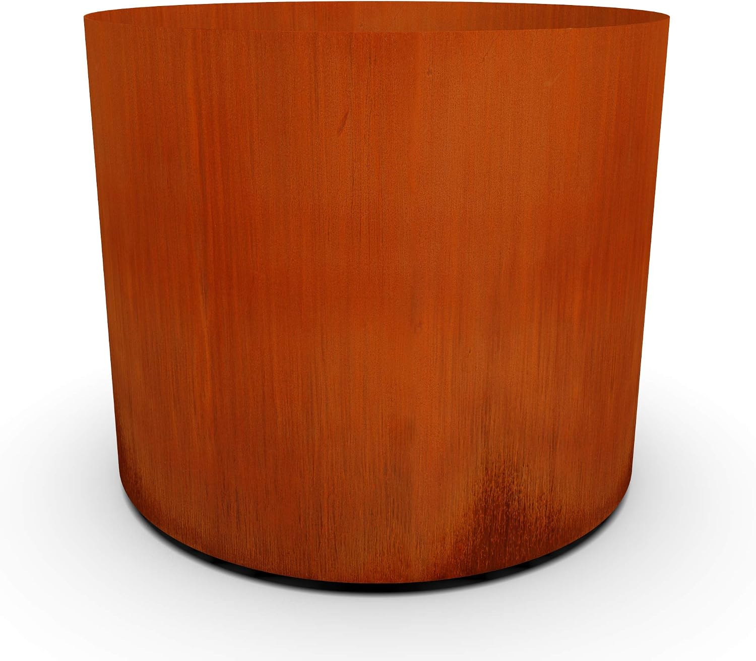 Plantercraft Large Round Planters for Outdoor Plants - 24 Inch Corten Steel Planter for Patio