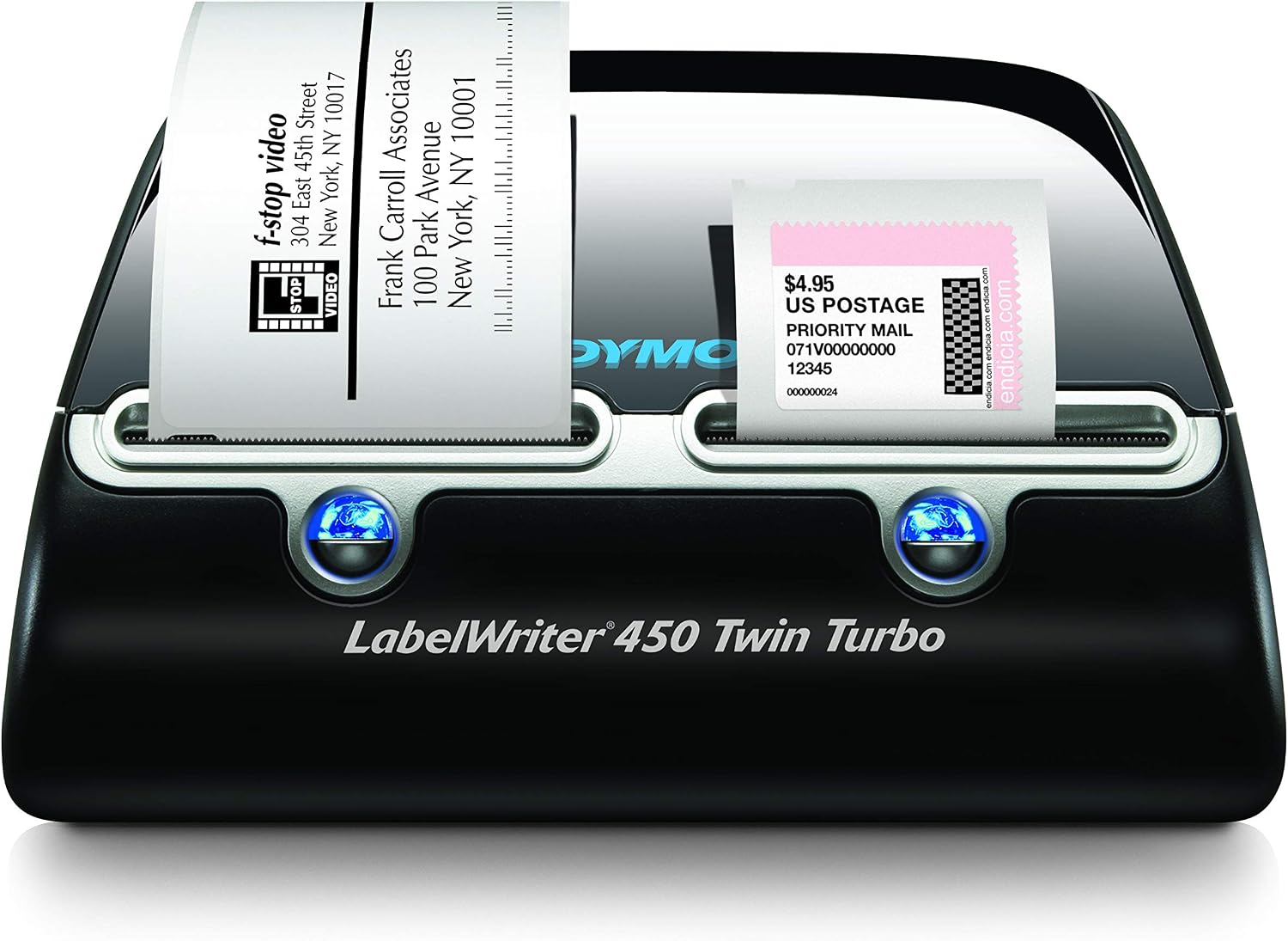 LabelWriter 450 Twin Turbo Label Printer, 71 Labels/min Print Speed, 5.5 x 8.4 x 7.4