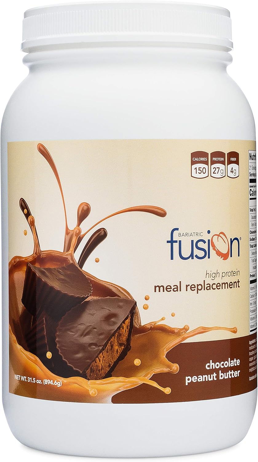 Bariatric Fusion Cappucino Meal Replacement 27g Protein Powder, 21 Serving Tub for Bariatric Surgery Patients Including Gastric Bypass and Sleeve Gastrectomy - No Gluten, Aspartame or Sugar
