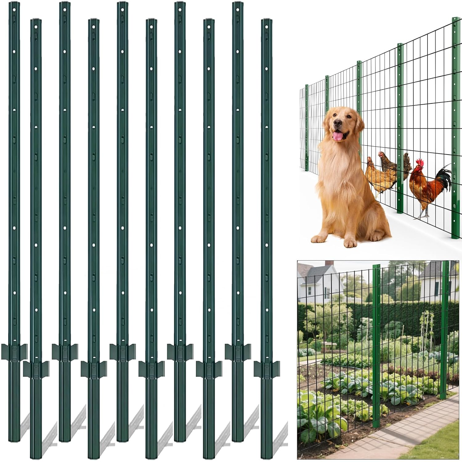 Amagabeli Chicken Wire Fencing Poultry Wire Netting 36inch x 50ft 2 Inch Hexagonal Galvanized Mesh Garden Fence Animal Barrier for Garden Protection Craft Rabbit Cage Dog Roll Chicken Coop Accessories