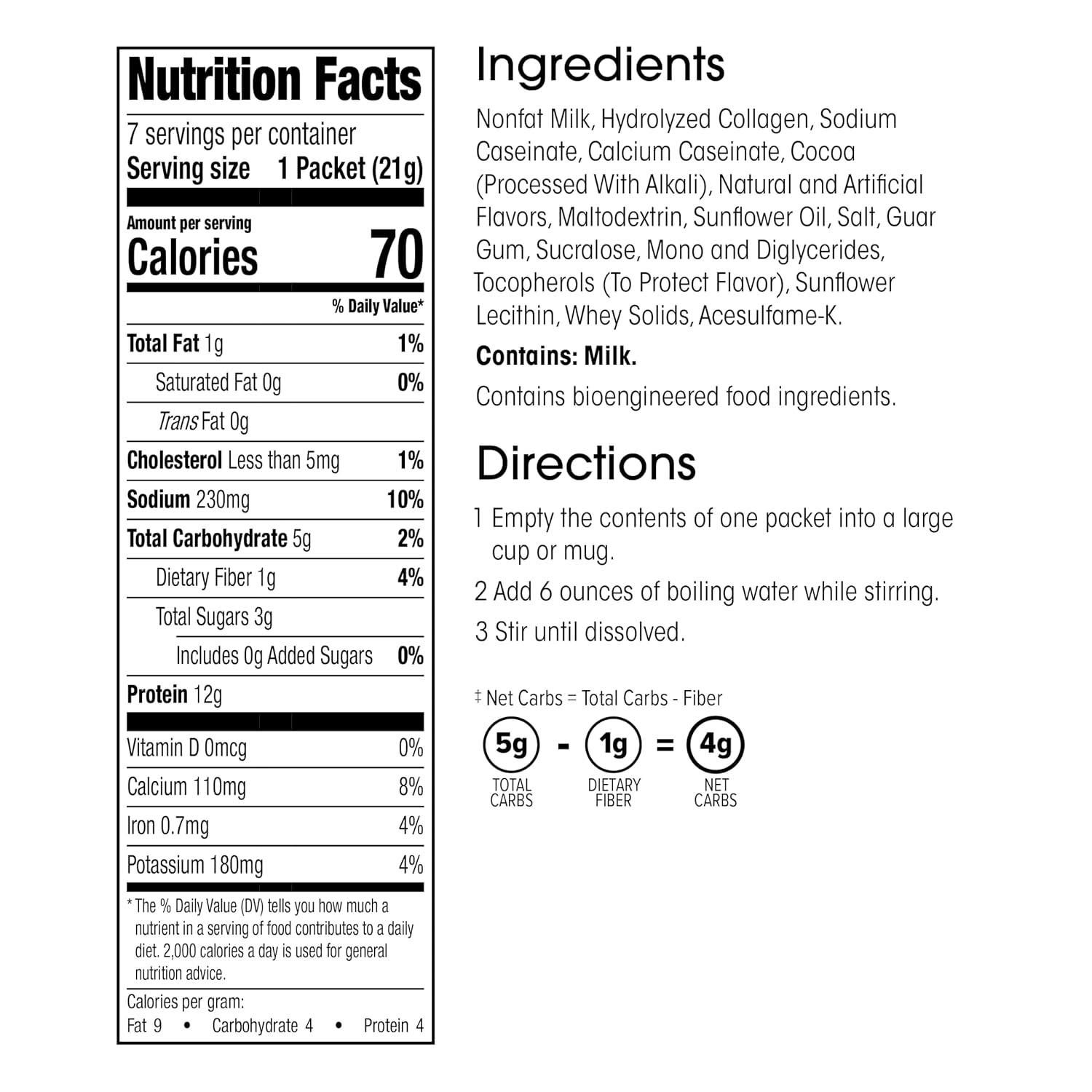 Wonderslim Protein Coffee Drink Mix with Casein Protein – 7 ct (Cappuccino) | With Collagen, 12g Protein, 70 Calories, Low Sugar, 3g Net Carbs, Keto Friendly, Gluten Free, GLP-1 Friendly Coffee Drink Mix