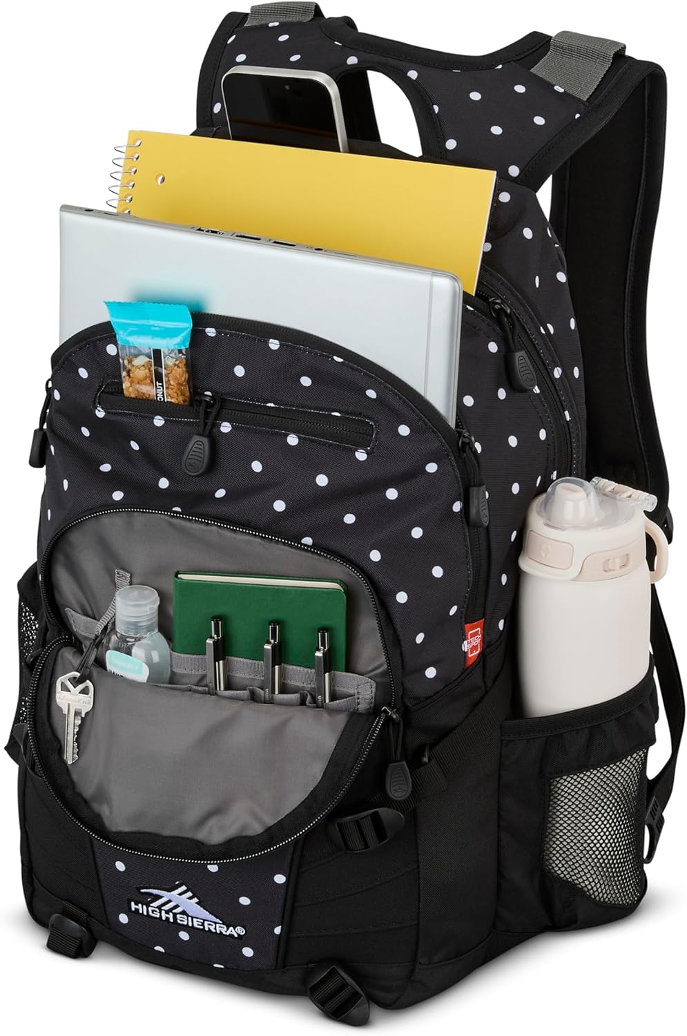 High Sierra Loop Backpack, Travel, or Work Bookbag with tablet sleeve, One Size, Urban Camo