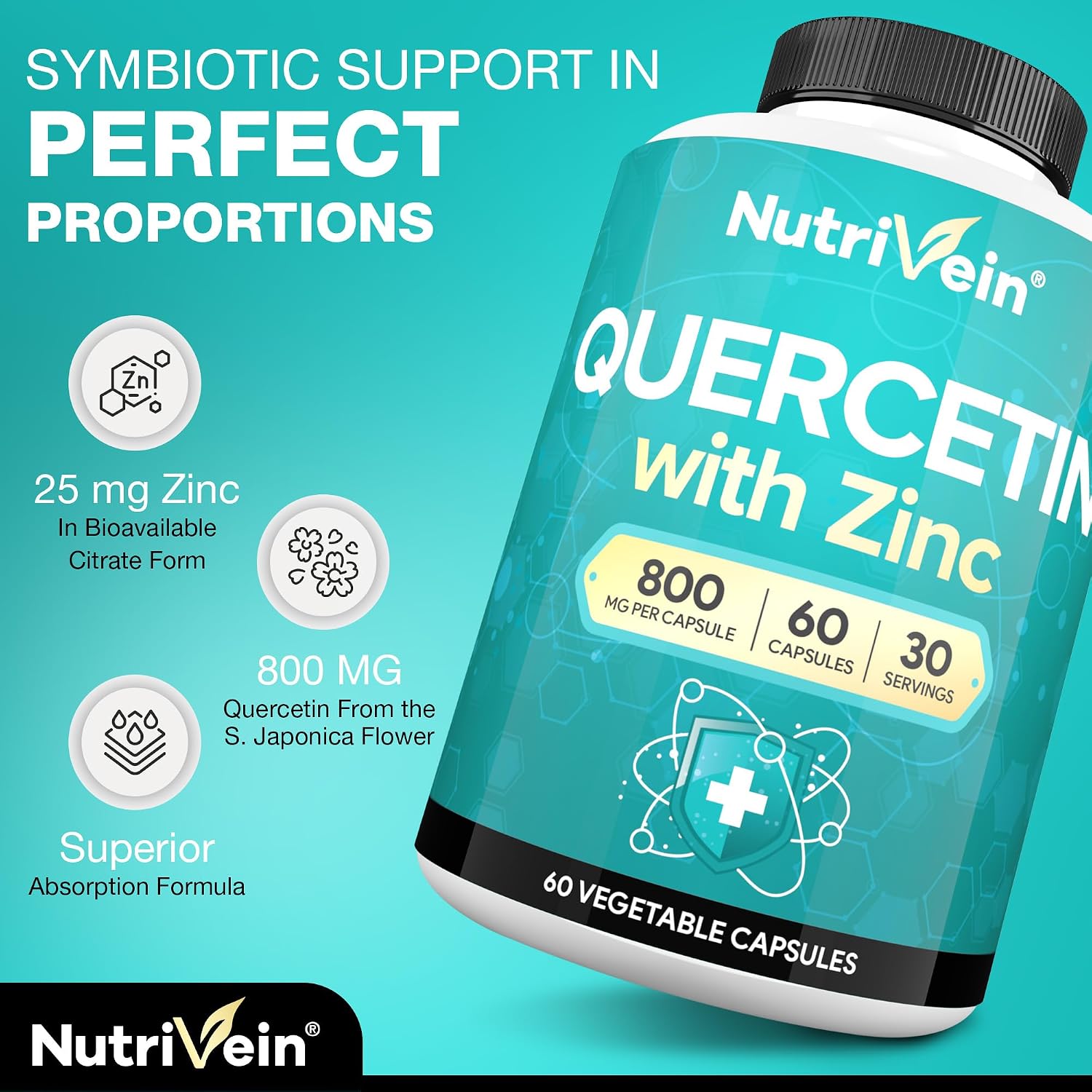 Nutrivein Zinc Picolinate 100 mg Supplement - 120 Capsules, High Absorption