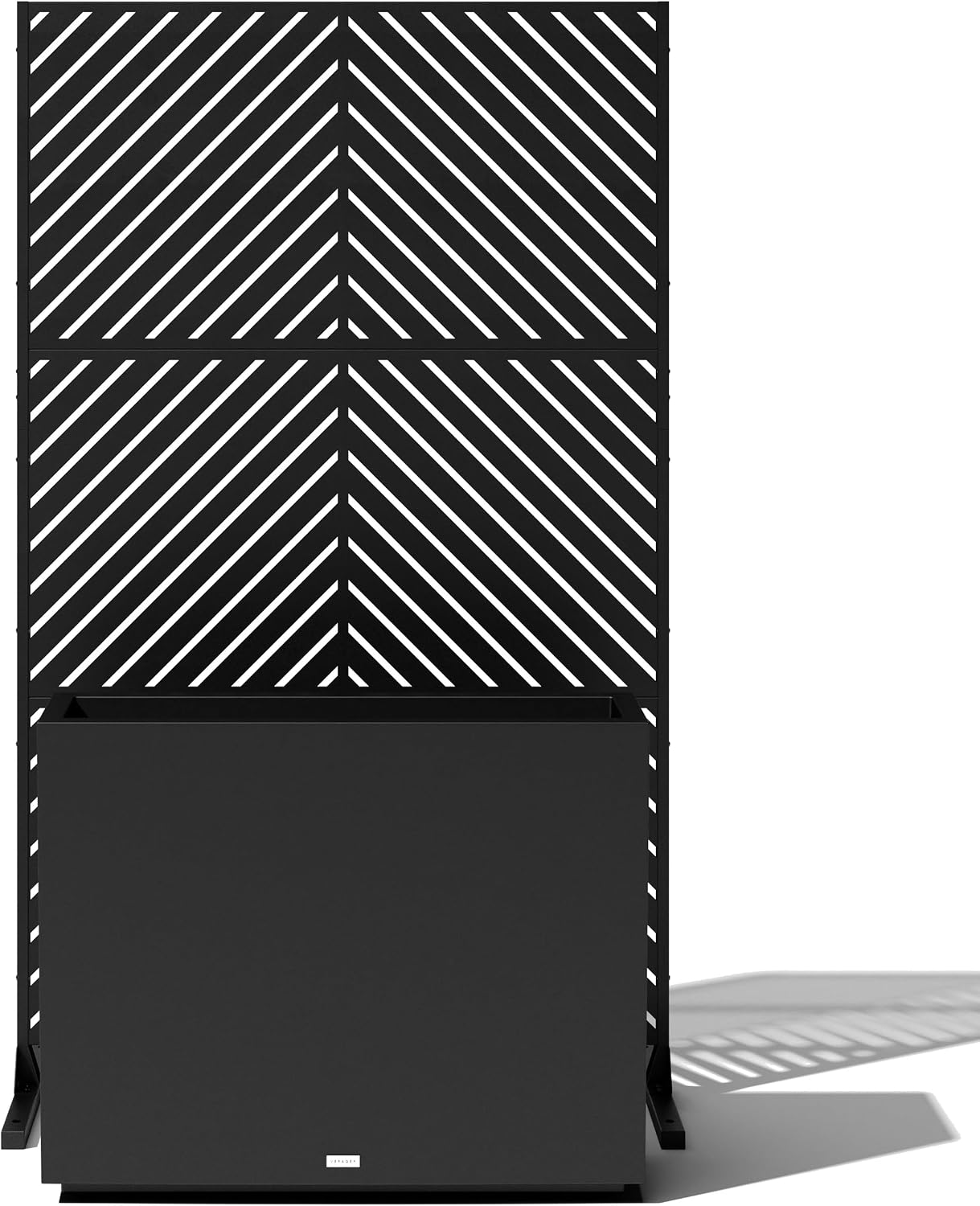 Veradek Span Plastic Box Series Planter - Tall Rectangular, White, All-Weather Resistant, Removable Insert Bucket, Modern Design, Indoor/Outdoor Use | Made From Durable Plastic Featuring a Removable Insert Bucket. Modern Porch/Patio Décor for Plants and…