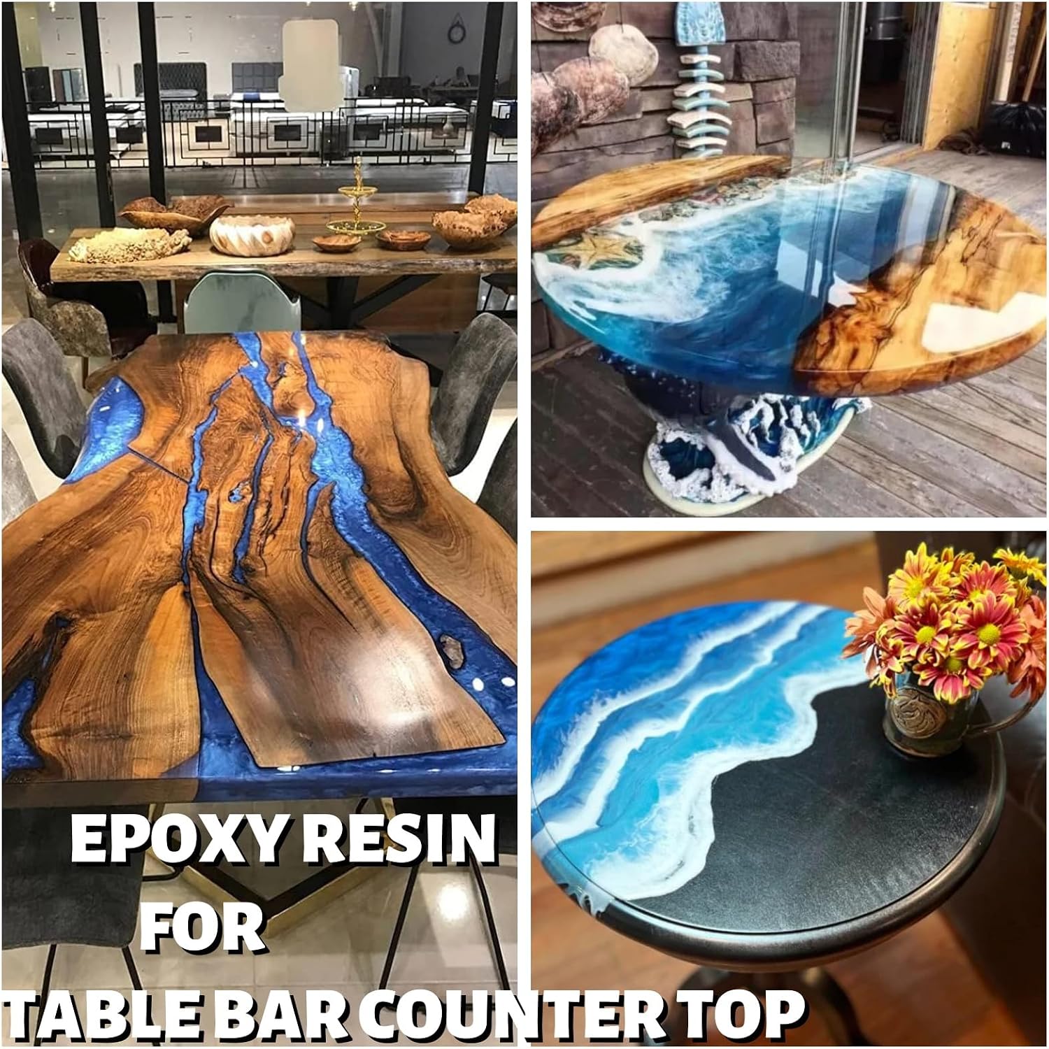 DR.RESIN Epoxy Resin Kit 16oz Clear Resin Kit Self-Leveling for Craft Molds