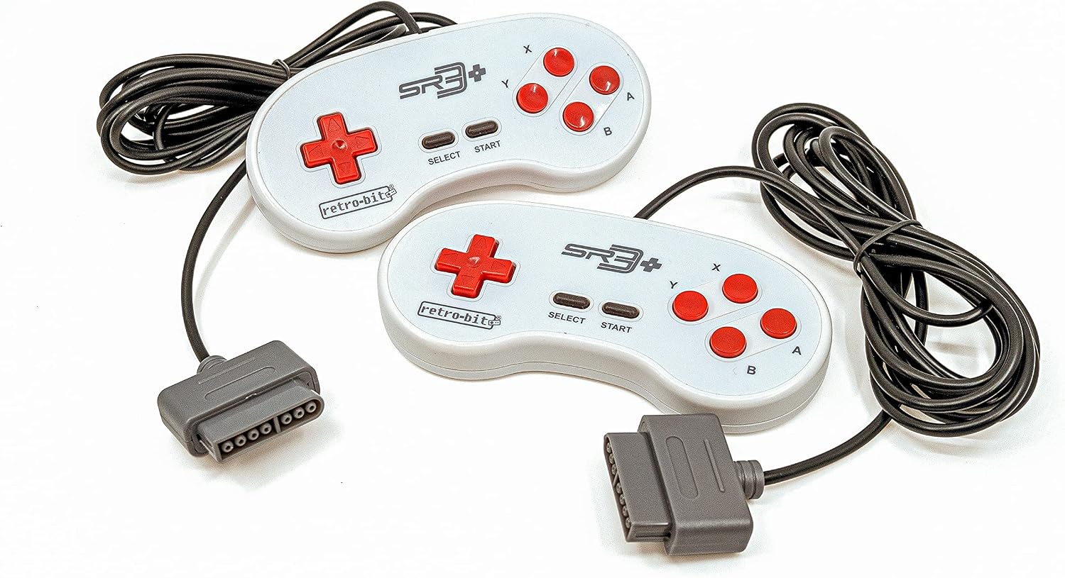 Retro-Bit Super Retro Trio HD Plus 720P 3 in 1 Console System - HDMI Port - for Original NES/SNES, Super Nintendo and Sega Genesis Games - Red/White