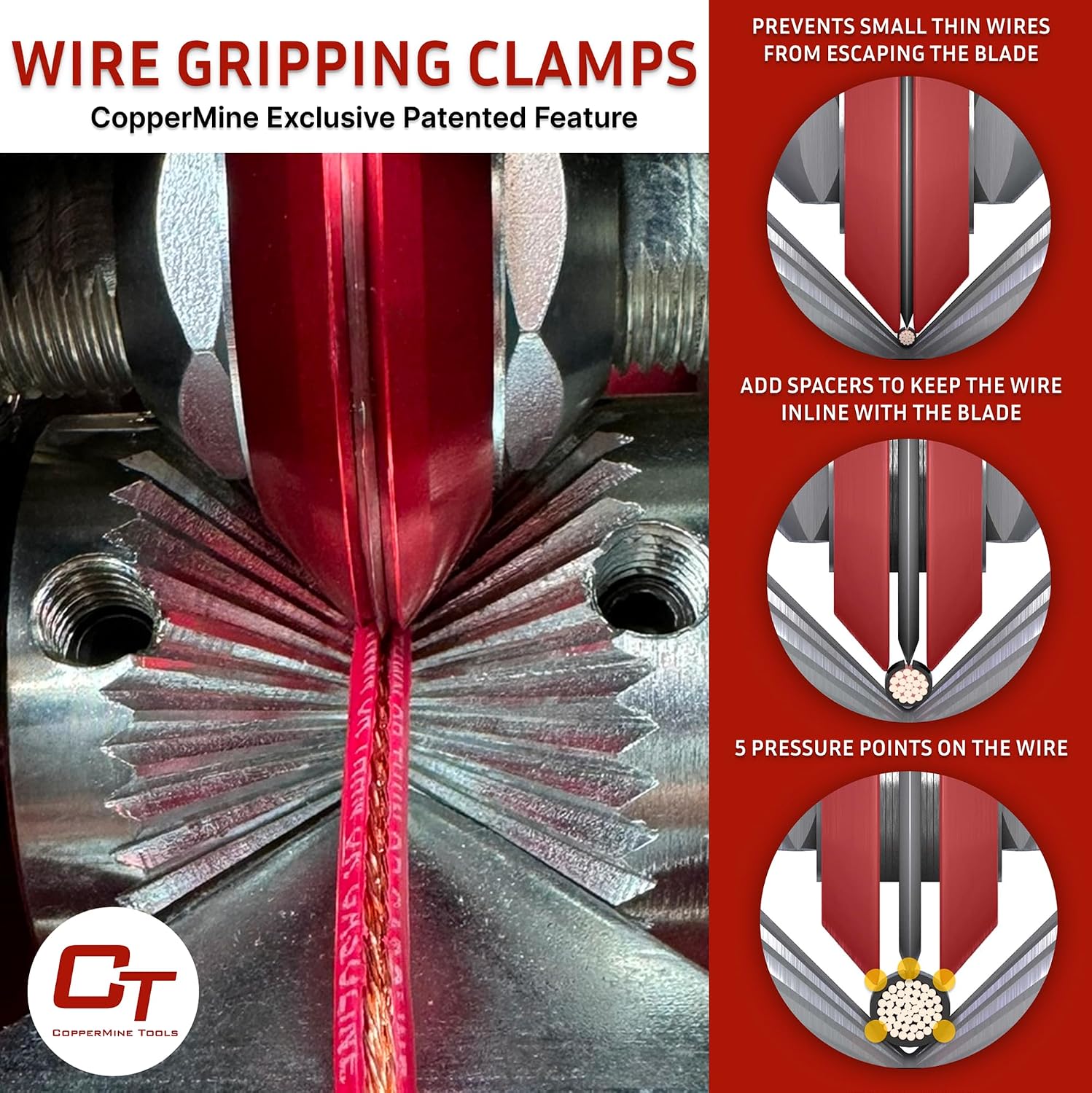 Wire Stripping Machine, Drill Powered Benchtop Wire Stripper Machine for 18 AWG to 1-1/2" Cable, Large Cable Wire Stripper