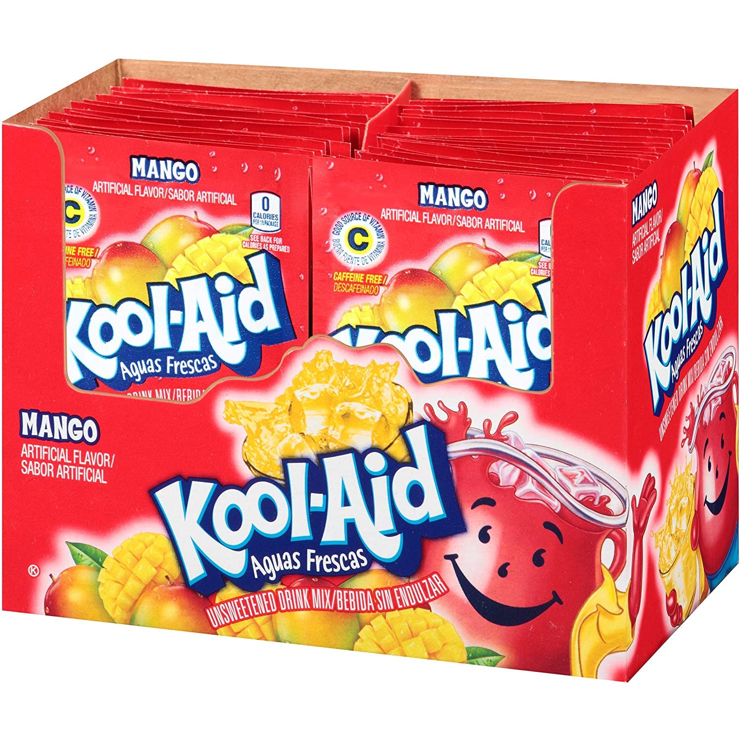 Kool-Aid Tropical Punch Flavored Unsweetened Caffeine Free Powdered Drink Mix (96 Packets)
