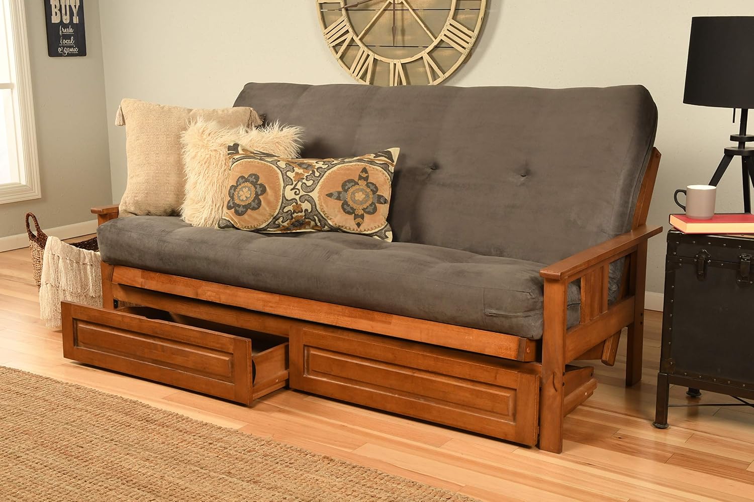 Kodiak Futons Monterey Futon Frame, No Drawers, Barbados