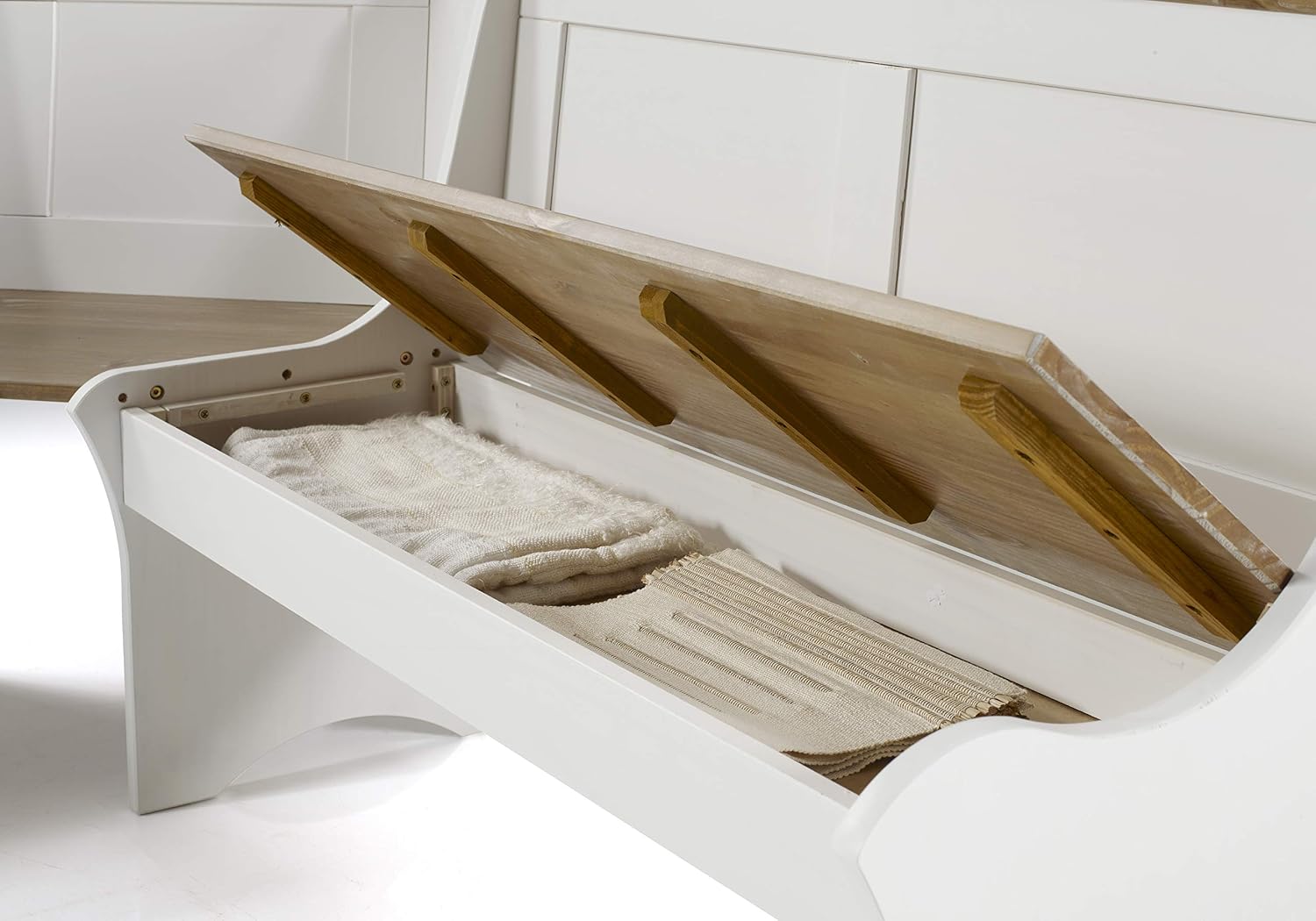Linon Home Decor Products Sadie Antique White Kitchen Nook