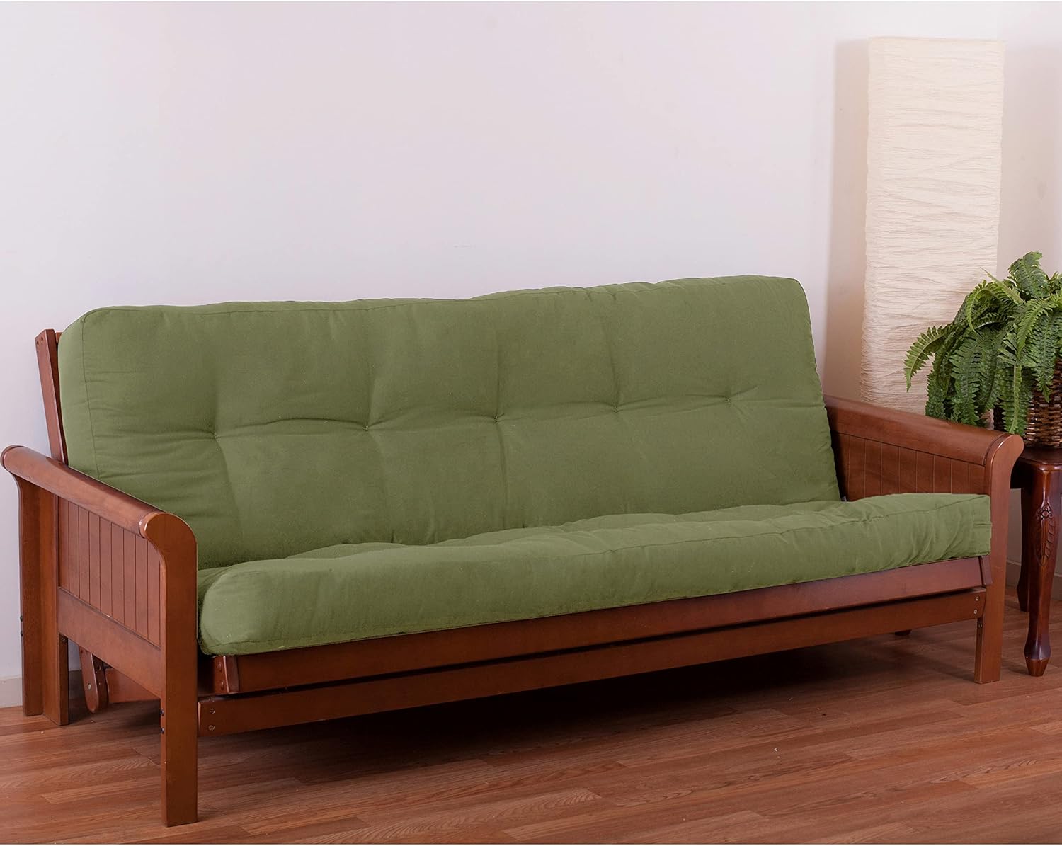 Blazing Needles Renewal 6" Twill Futon Mattress, Queen, Sage