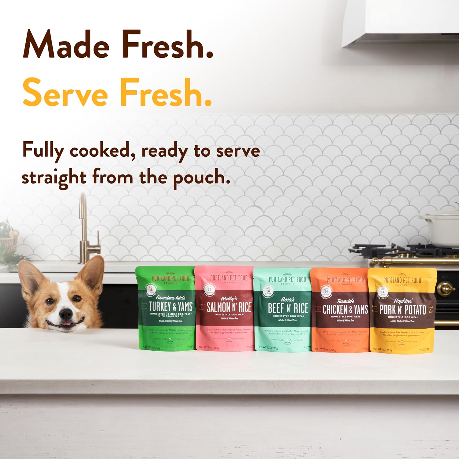 Portland Pet Food Company Fresh, Human Grade Dog Food Topper & Meal 5 Pack