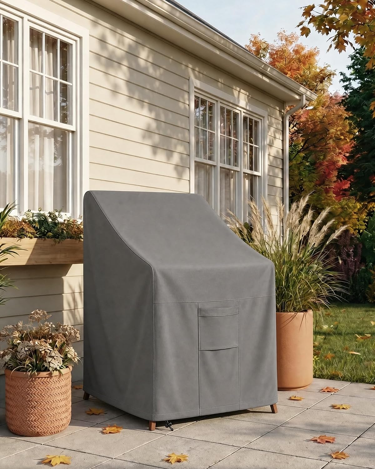 Vailge Stackable Patio Chair Covers & Outdoor Furniture Covers Waterproof