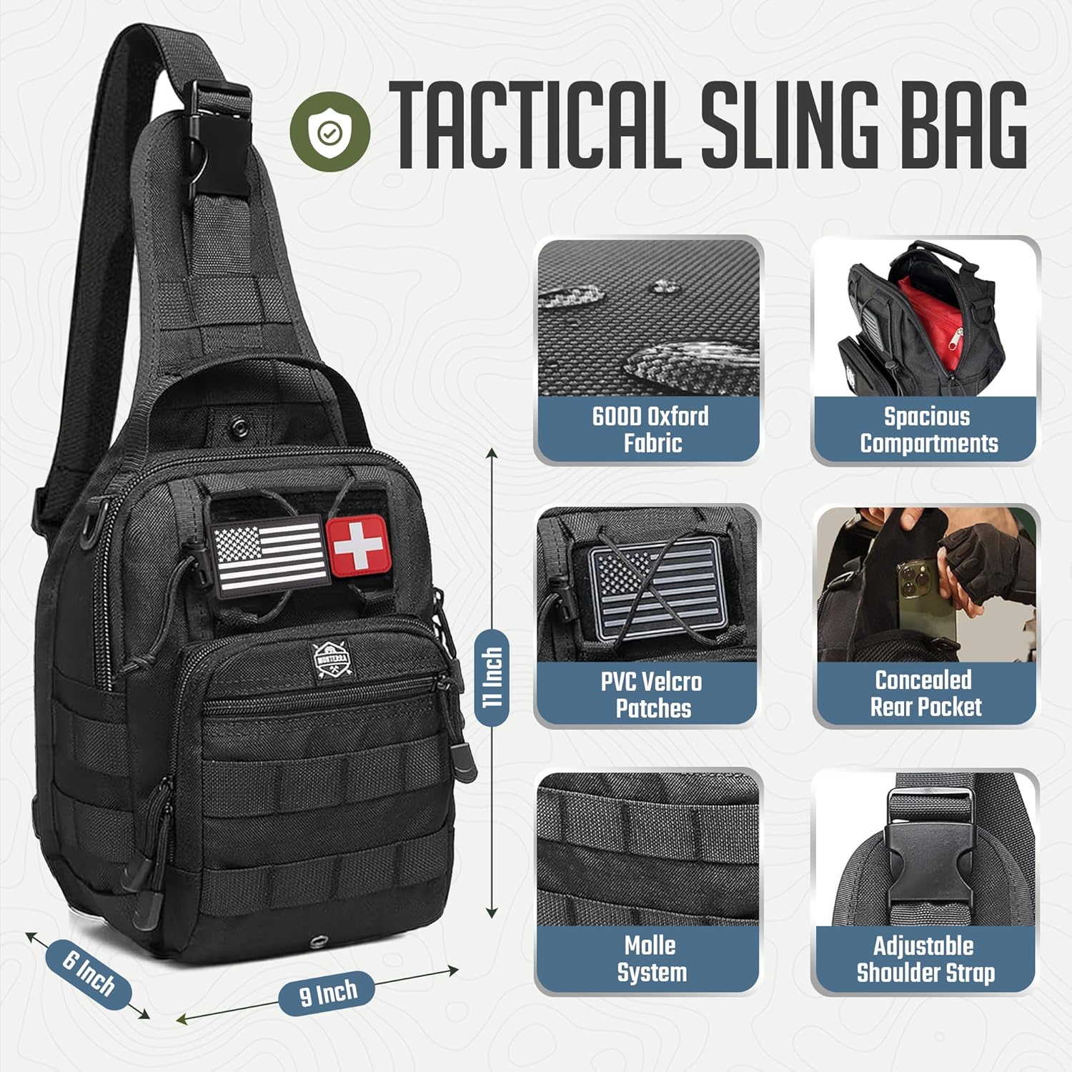 Monterra Survival Kit, 250 Pcs, Emergency Gear and Supplies, First Aid, Bug Out Go Bag, EDC, Molle System Backpack, Hiking, Camping