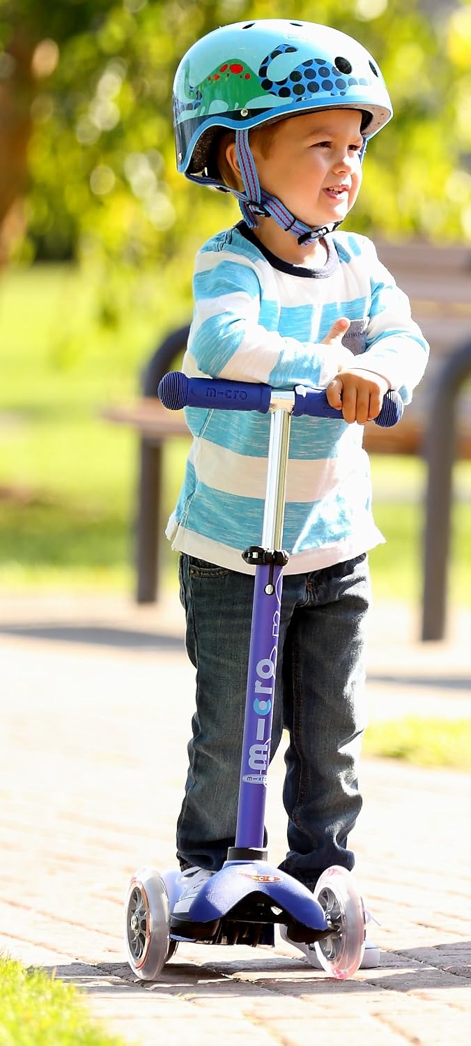 Micro Kickboard | Mini Kids Scooter for Ages 2-5 | Children up to 110 lbs | 3 Wheel Lean-to-Steer Design | Adjustable T Bar | Smooth Ride PU Wheels