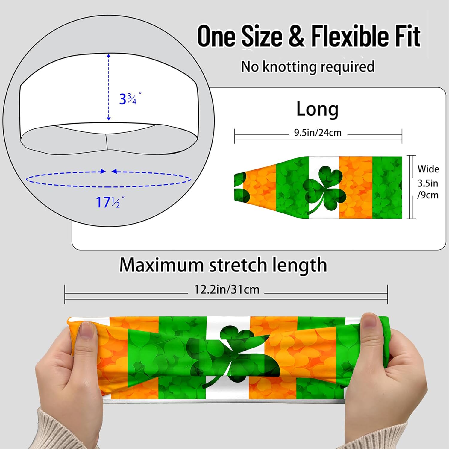 Sports Headband for Women Men,Flag Pattern Workout Head Band,Sweat Bands,Women Running Cycling Yoga Fitness,WorkoutSports Gift
