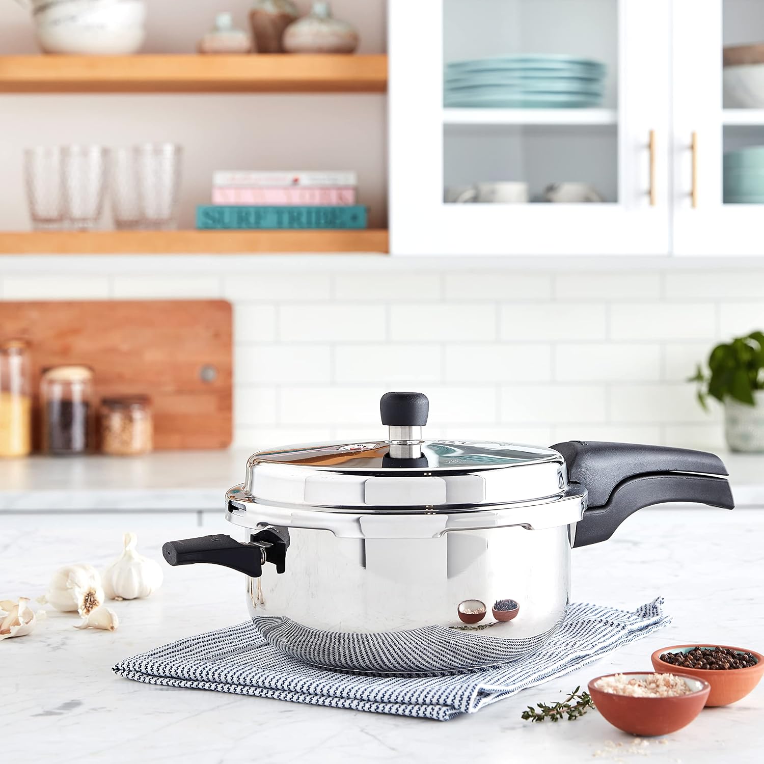 Prestige Pressure Cooker, 3-Liter, Silver
