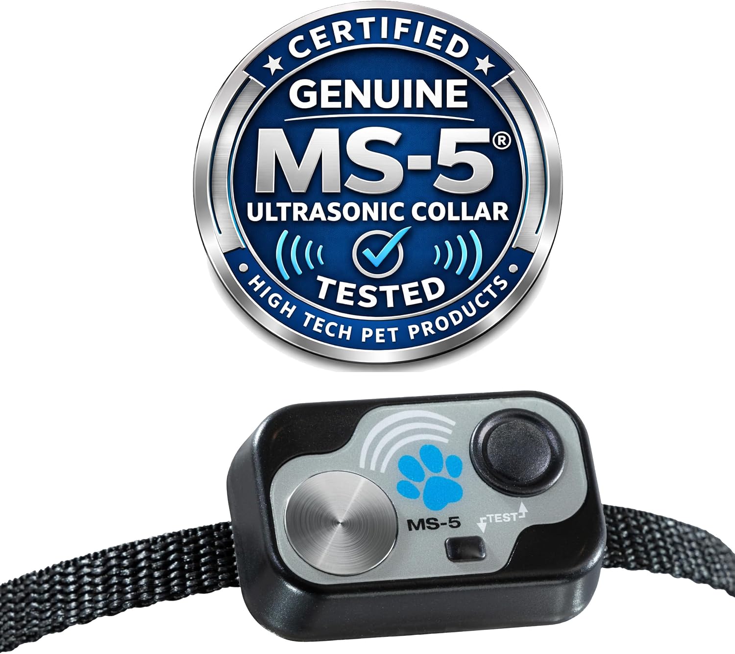 High Tech Pet Genuine MS-5® Automatic Smart Pet Door Collar, Tested & Certified for All Power Pet Doors - Water Proof, Battery Included