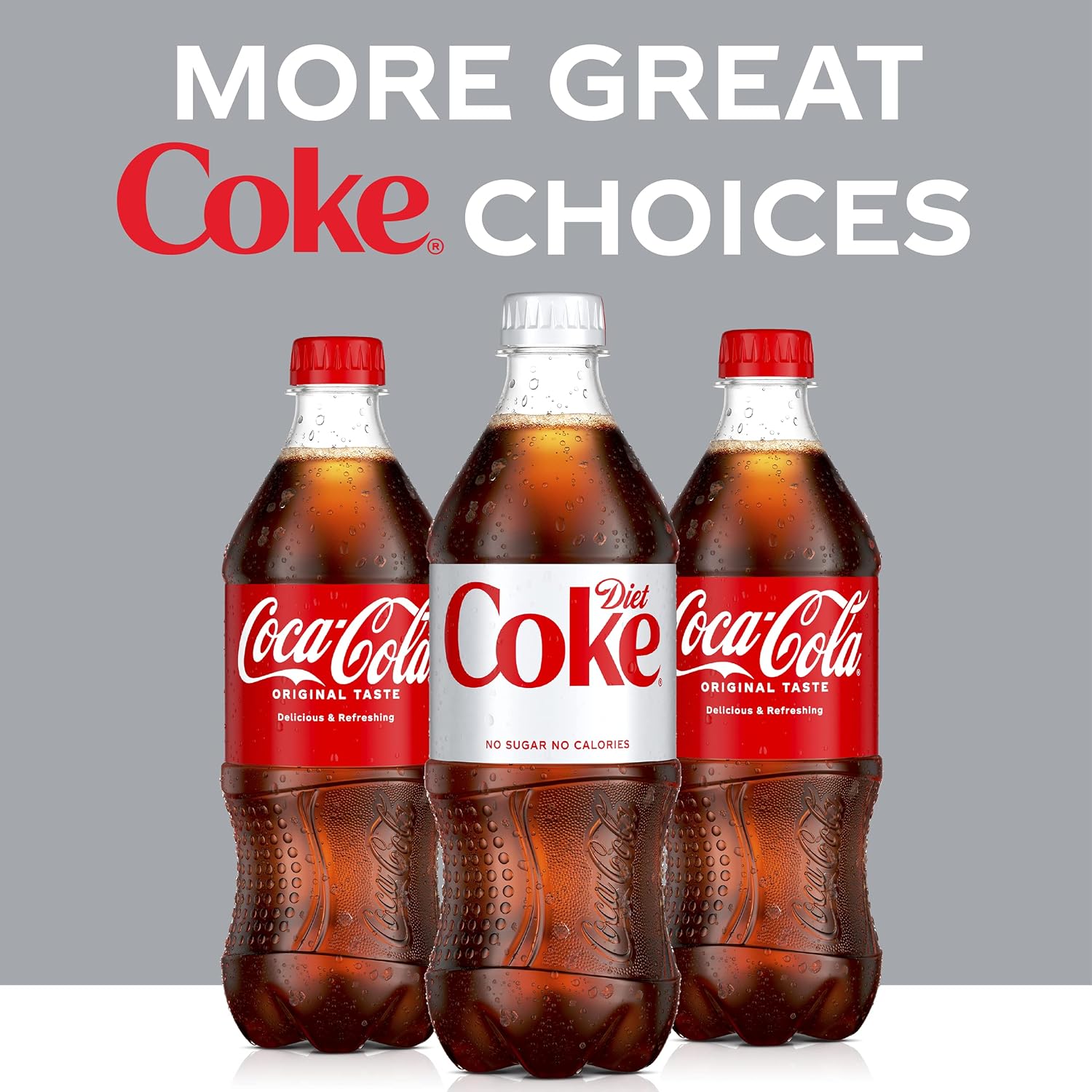 Diet Coke Soda Soft Drink Bottles, 12 fl oz, 8 Pack | No sugar, no calories, 46 mg caffeine per bottle