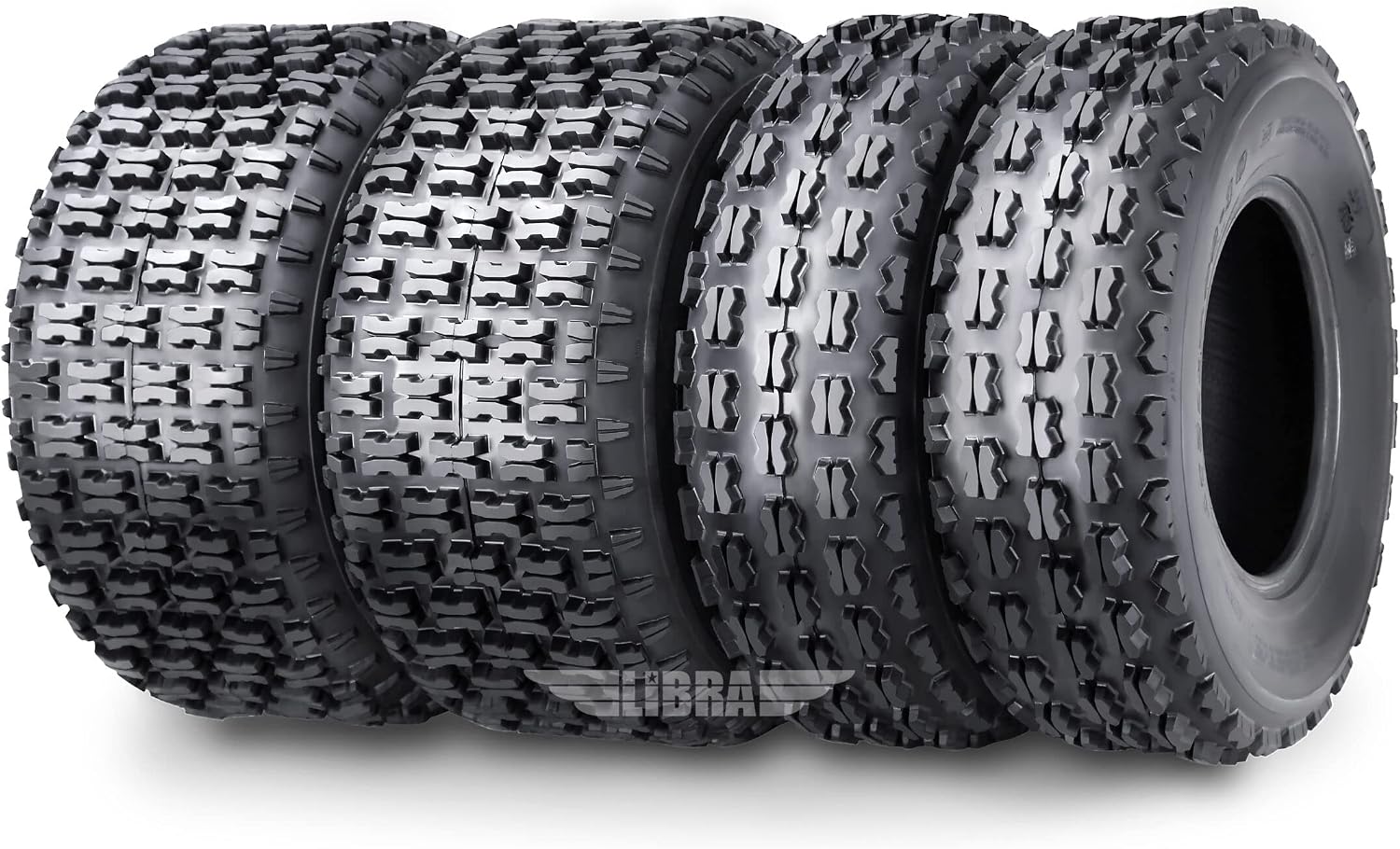 WANDA 4 Sport ATV Tires 22x7-10 Front 22x10-10 Rear 4PR