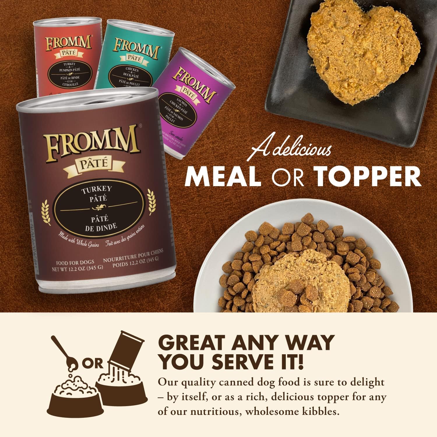 Fromm Venison & Lentil Pate Dog Food - Premium Wet Dog Food - Venison Recipe - Case of 12 Cans