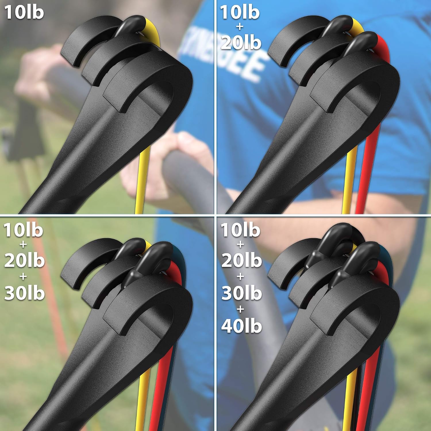 Synergee Resistance Bow – Portable Home Gym Bar and Bands
