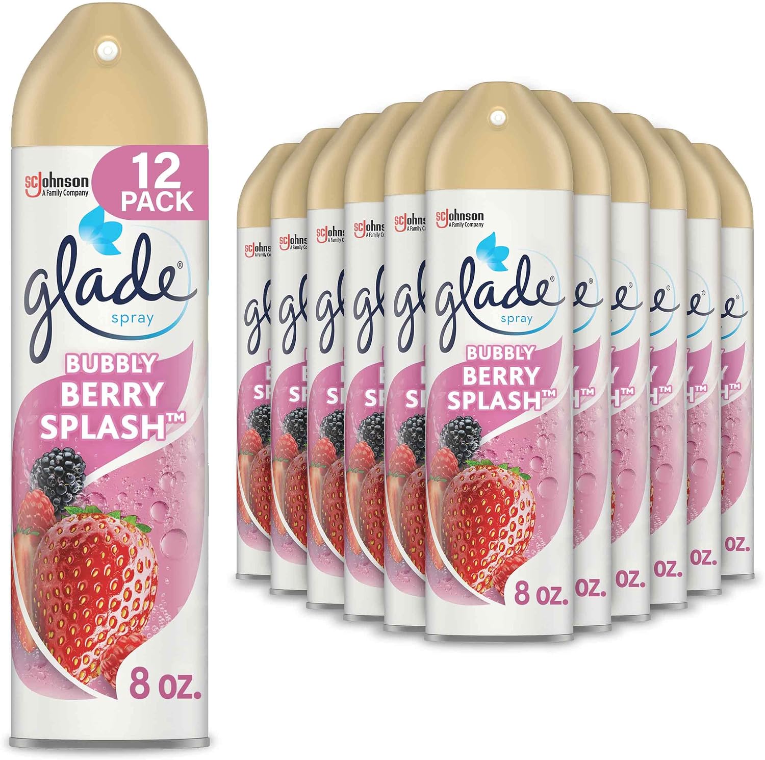 Glade Air Freshener, Room Spray, Apple Cinnamon, 8 Oz, 12 Count