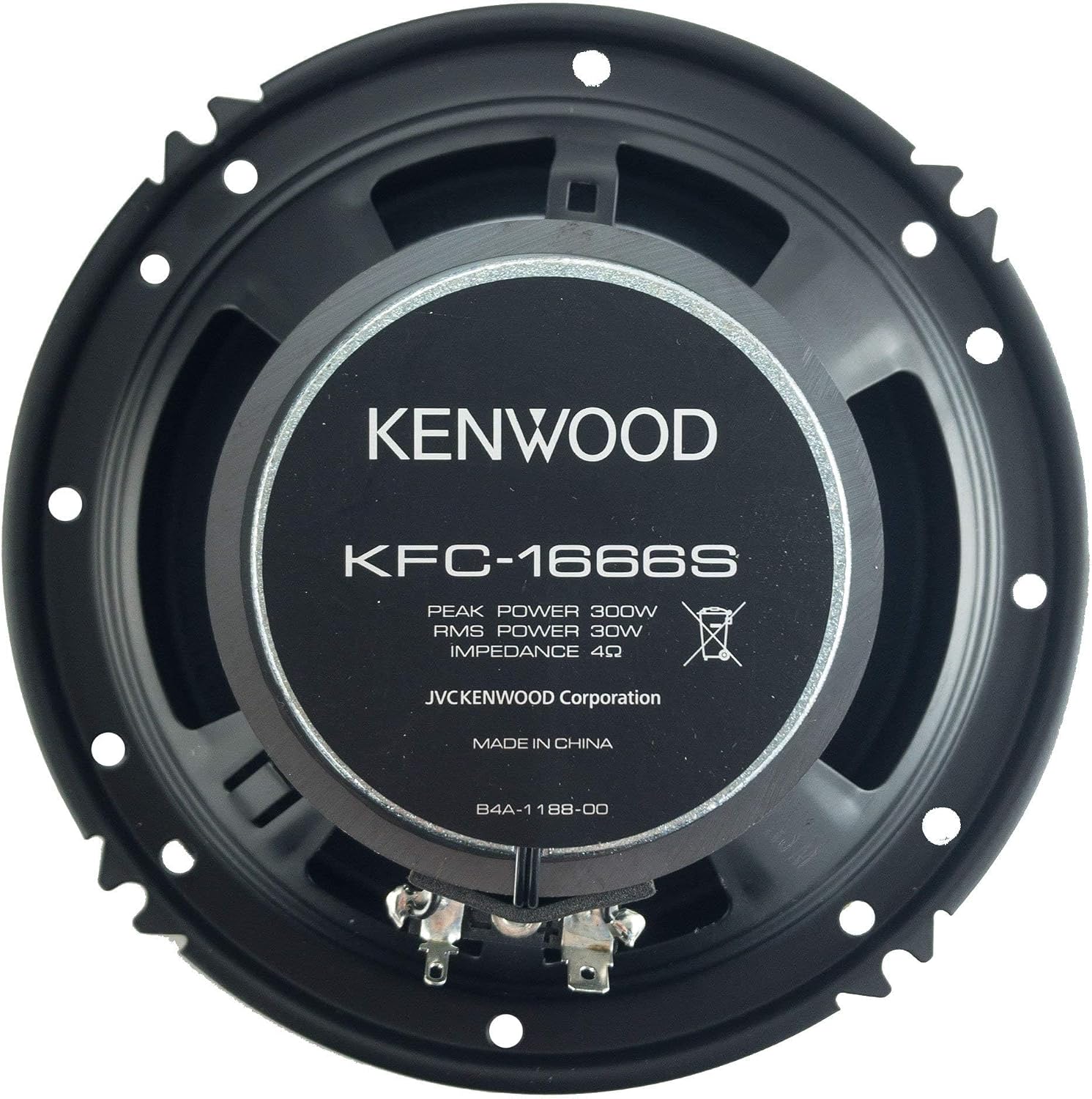 Kenwood KFC-1666S 300 Watts 6.5" 2-Way Car Coaxial Speakers with Sound Field Enhancer - Pair
