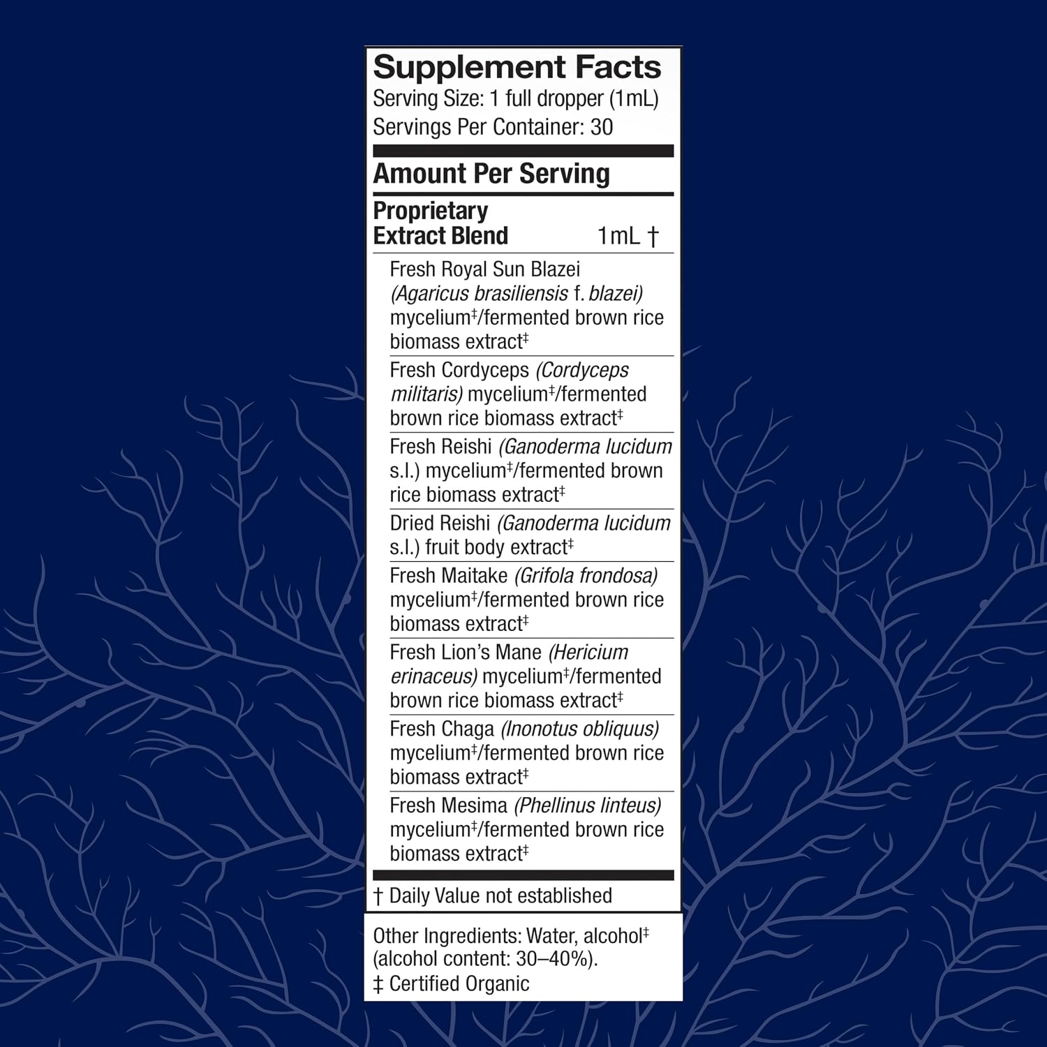 Host Defense Stamets 7 Extract - 7 Species Blend - Mushroom Supplement for Immune Support with Royal Sun Blazei, Cordyceps, Reishi, Maitake, Lion's Mane, Chaga & Mesima - 2 fl oz (60 Servings)*