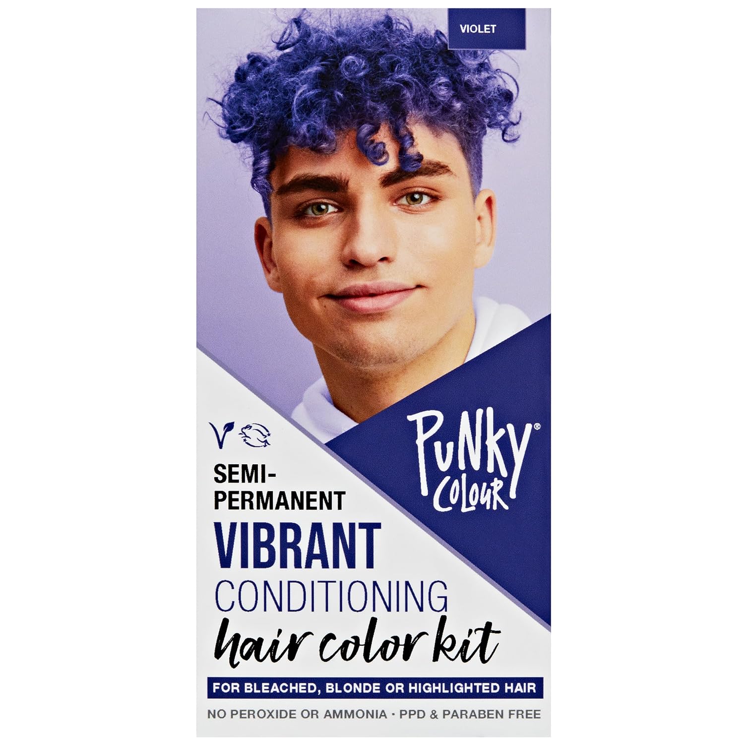 Punky Colour Box Kit Cotton Candy Semi Permanent Hair Color - Vegan, Cruelty-Free Conditioning Hair Dye, Lasts Up to 35 Washes