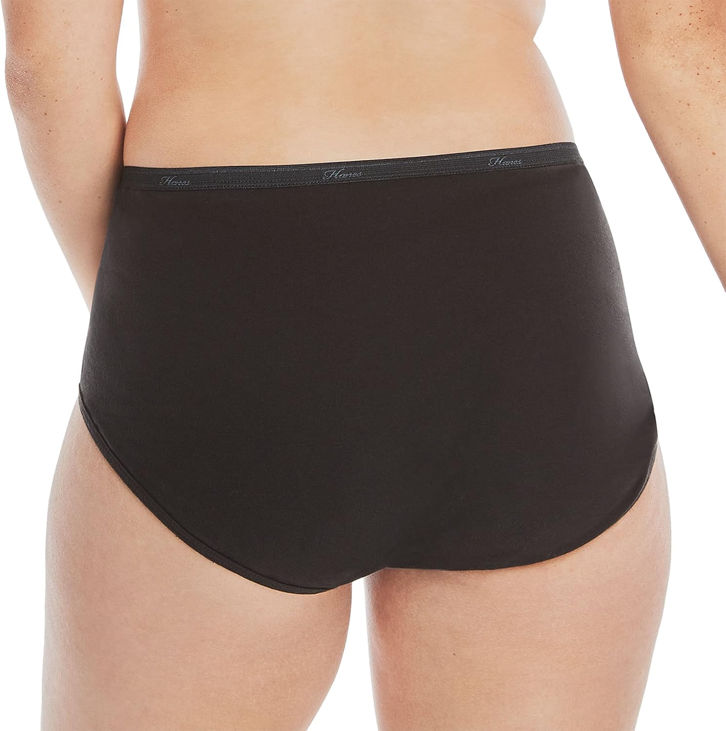 Hanes women's Hi-Cut Panties Pack, Lightweight Cotton Hi-Cuts, 6-Pack (Retired, Colors May Vary)