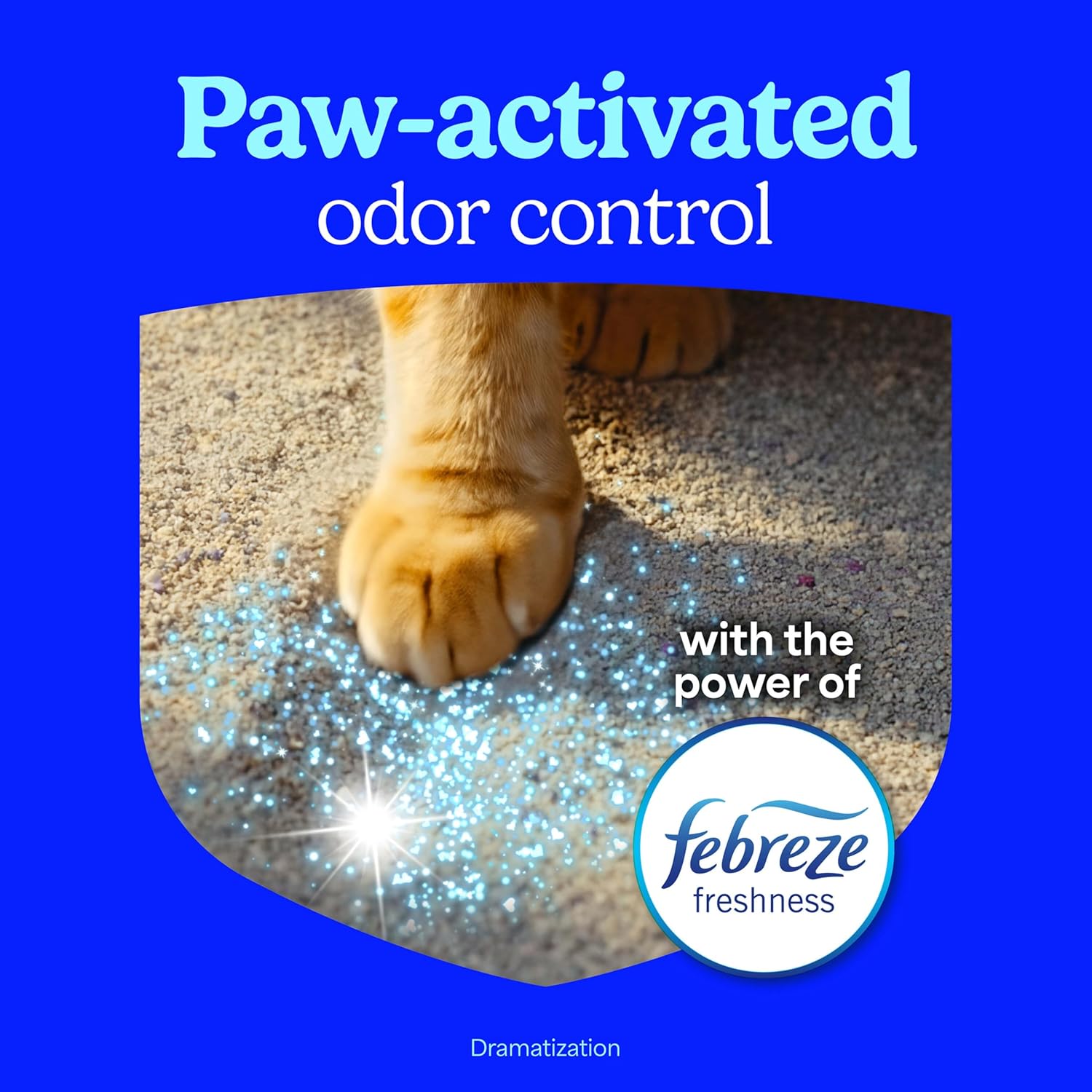 Fresh Step Odor Shield Multi Cat Clumping Cat Litter, 14 lb. | Febreze Freshness, Odor Shield with Ammonia Block Technology, Low Dust