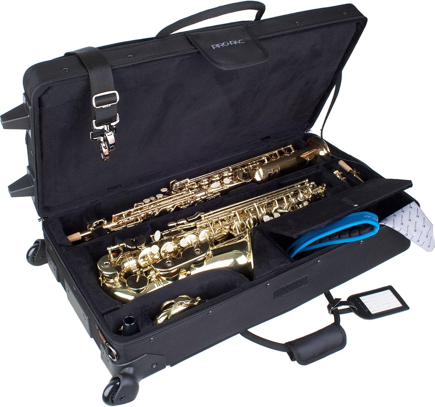Protec PBTRIALT Alto Saxophone, Clarinet, & Flute Combination TRI-PAC Case