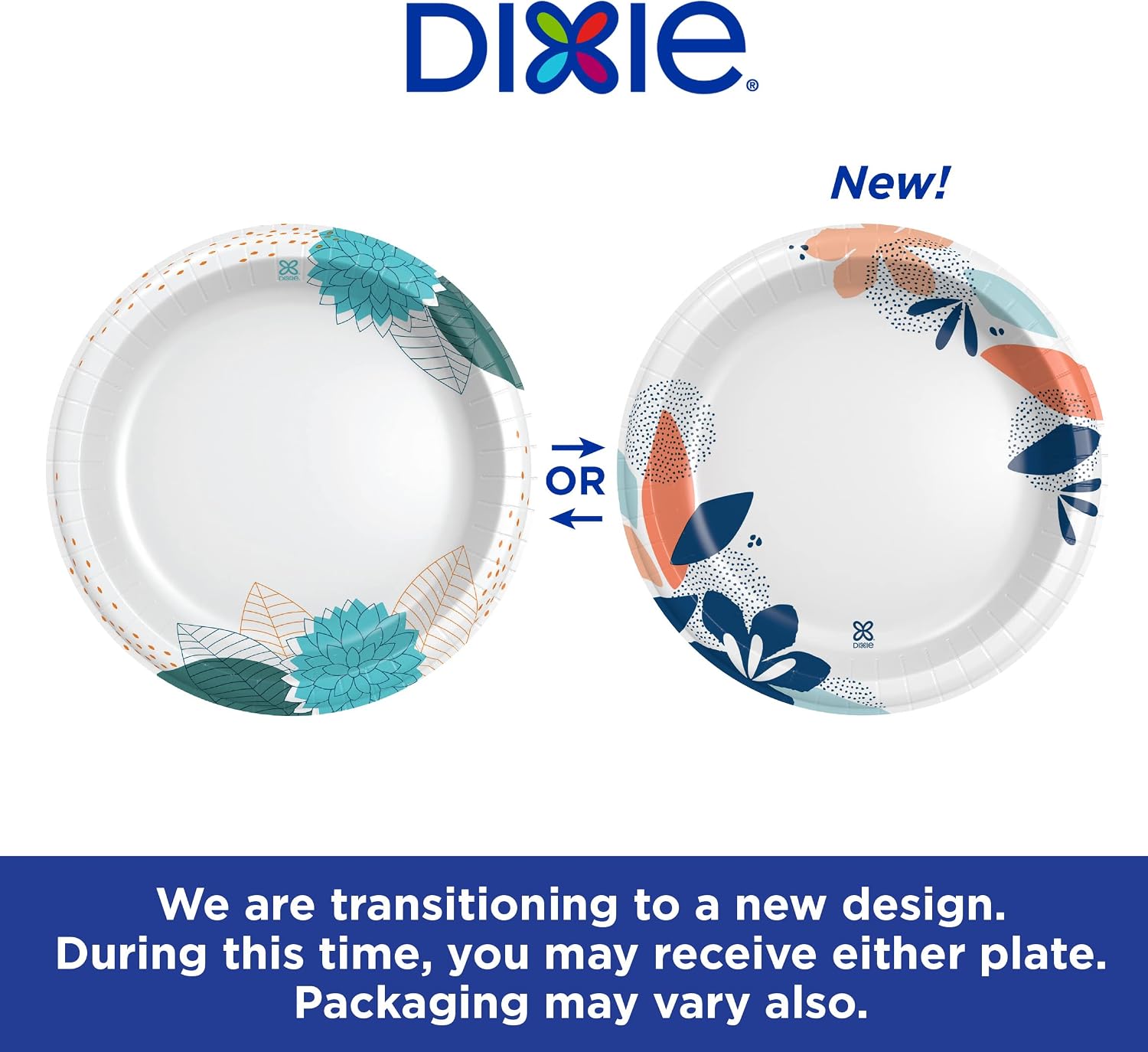 Dixie Large Paper Plates, 10 Inch, 54 Count, 2X Stronger, Microwave-Safe, Soak-Proof, Cut Resistant, Disposable Plates For Everyday Breakfast, Lunch, & Dinner Meals