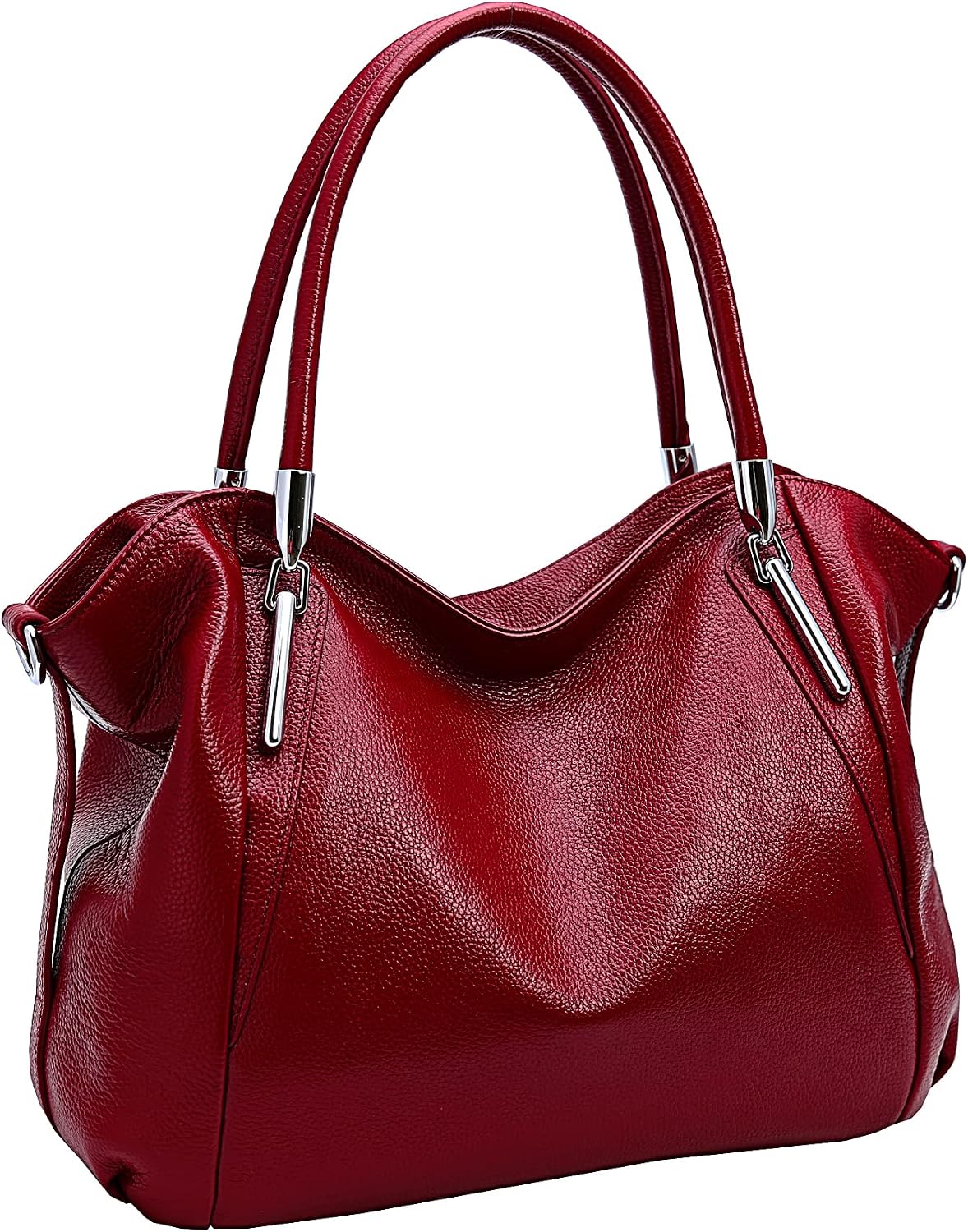 HESHE Leather Shoulder Purses for Women Tote Handbags Satchel Hobo Handbag | Designer Genuine Leather Travel Top Handle Work Bag Ladies Crossbody Purses Adjustable Straps Large Capacity Zippered Closure