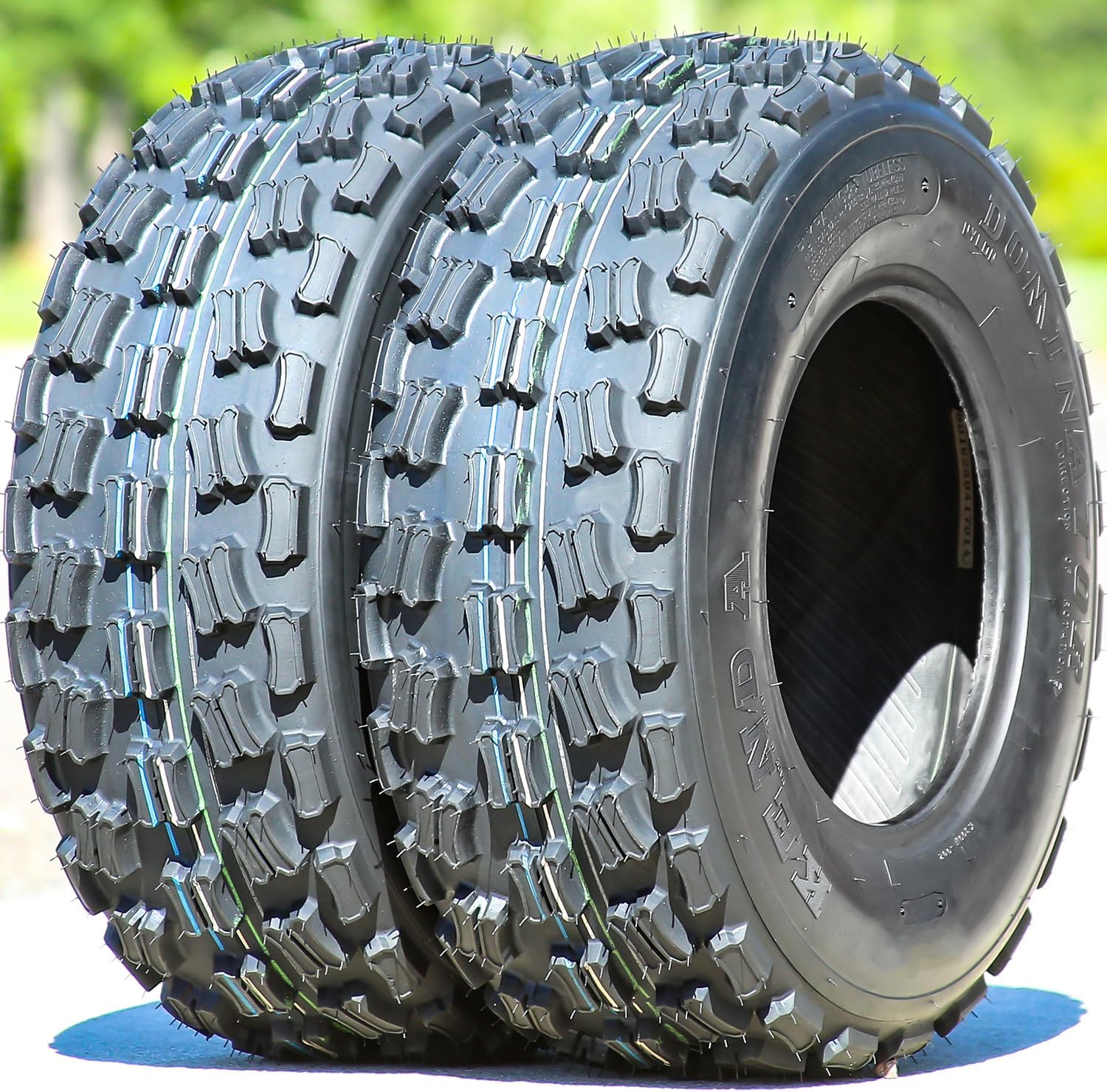Kenda Dominator K300 ATV Tire - 22X8-10 | ATV & UTV All Terrain All Season Traction 31F Rated 4 Ply Bias Construction Black Sidewall Tire