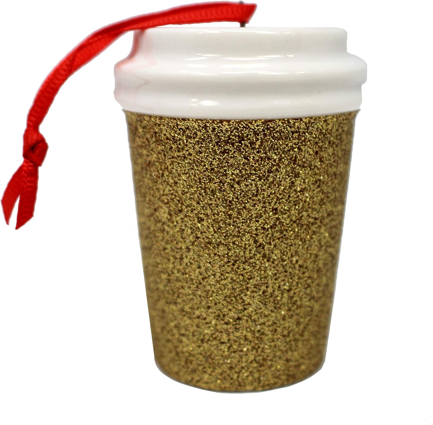 Starbucks 2018 Gold Glitter Cup Holiday Christmas Tree Ornament