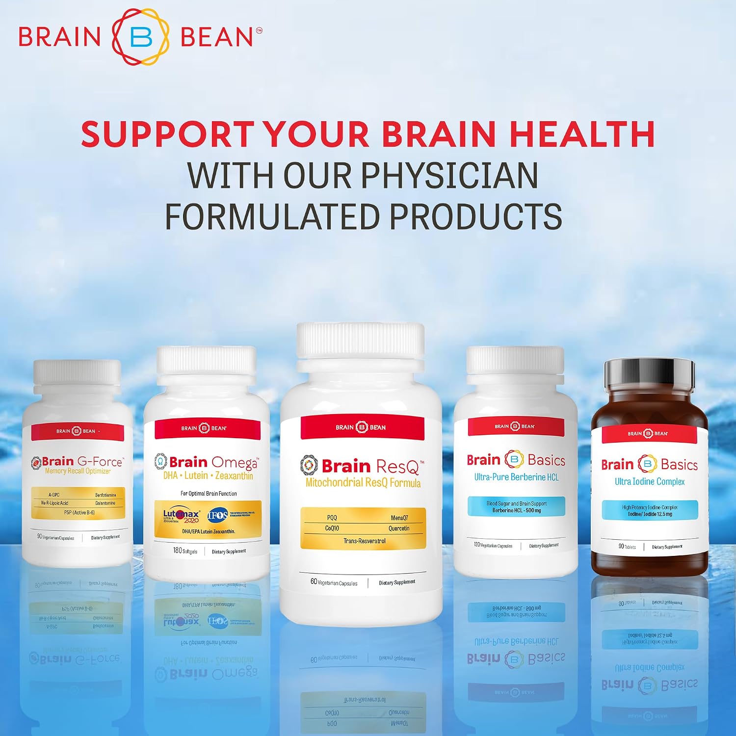 Brain ResQ Advanced Mitochondrial Formula with PQQ, CoQ10, Trans Resveratrol