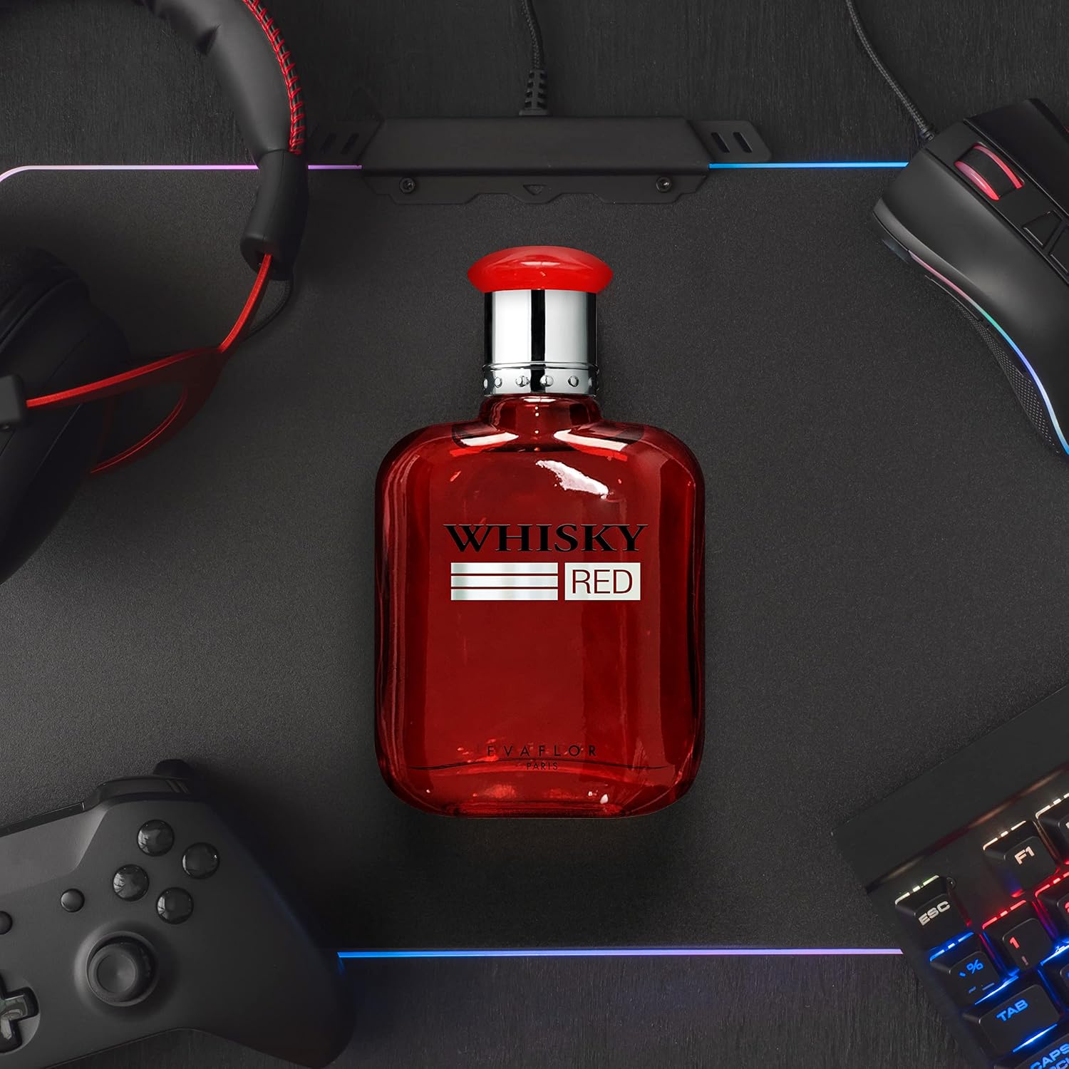 WHISKY RED Eau De Toilette For Men – Passionate And Powerful Scent With Bergamot