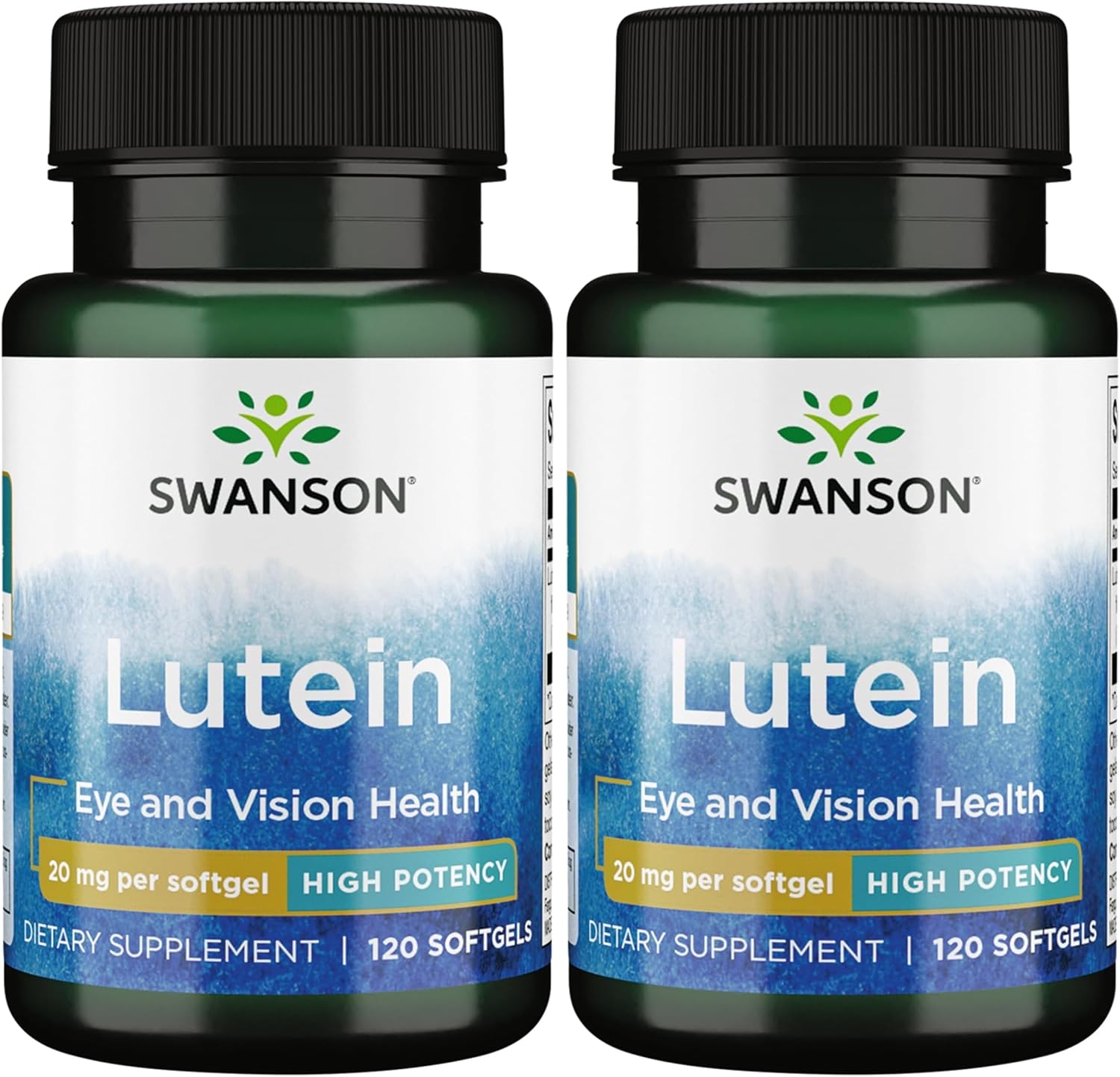 Swanson Lutein Eye Health Supplement, 20 mg, 120 Softgels | Sourced from Marigold Flowers, Promotes a Healthy Retina and Macula and Helps Fight Eye Fatigue and Eye Strain