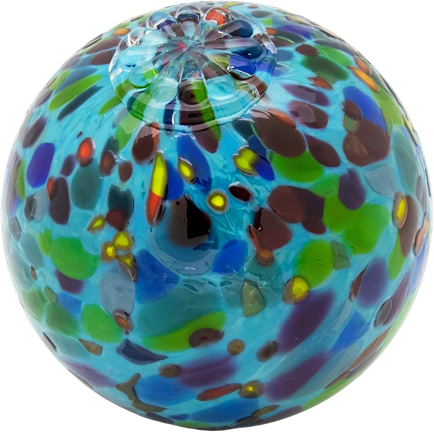 Totally Blown Glassworks Pond Float. Handmade Blown Glass, Garden Gazing Ball, Table Centerpiece