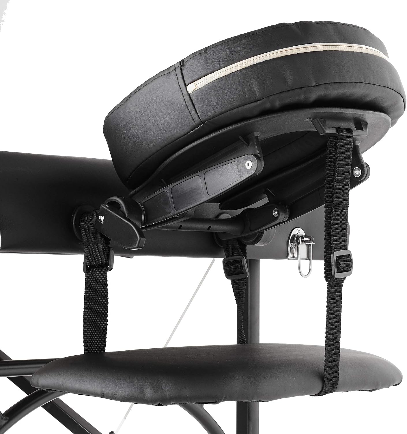 Saloniture Professional Portable Lightweight Tri-Fold Massage Table with Aluminum Legs - Includes Headrest, Face Cradle