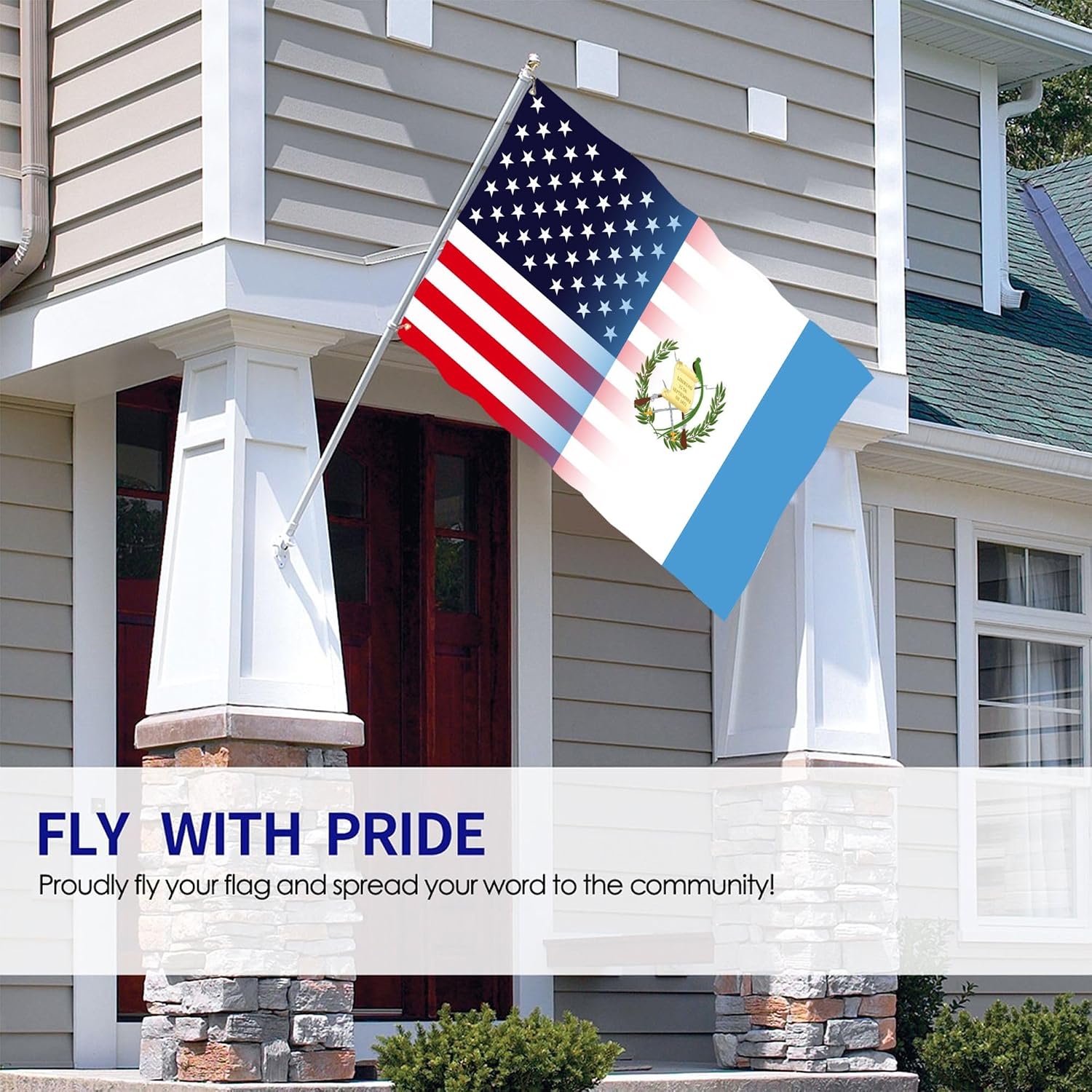 Nicaragua Nicaraguan And American Flag America USA 3x5 Ft Indoor Outdoor Decor Banner National Flags for Garden Yard Car Outside Decoration