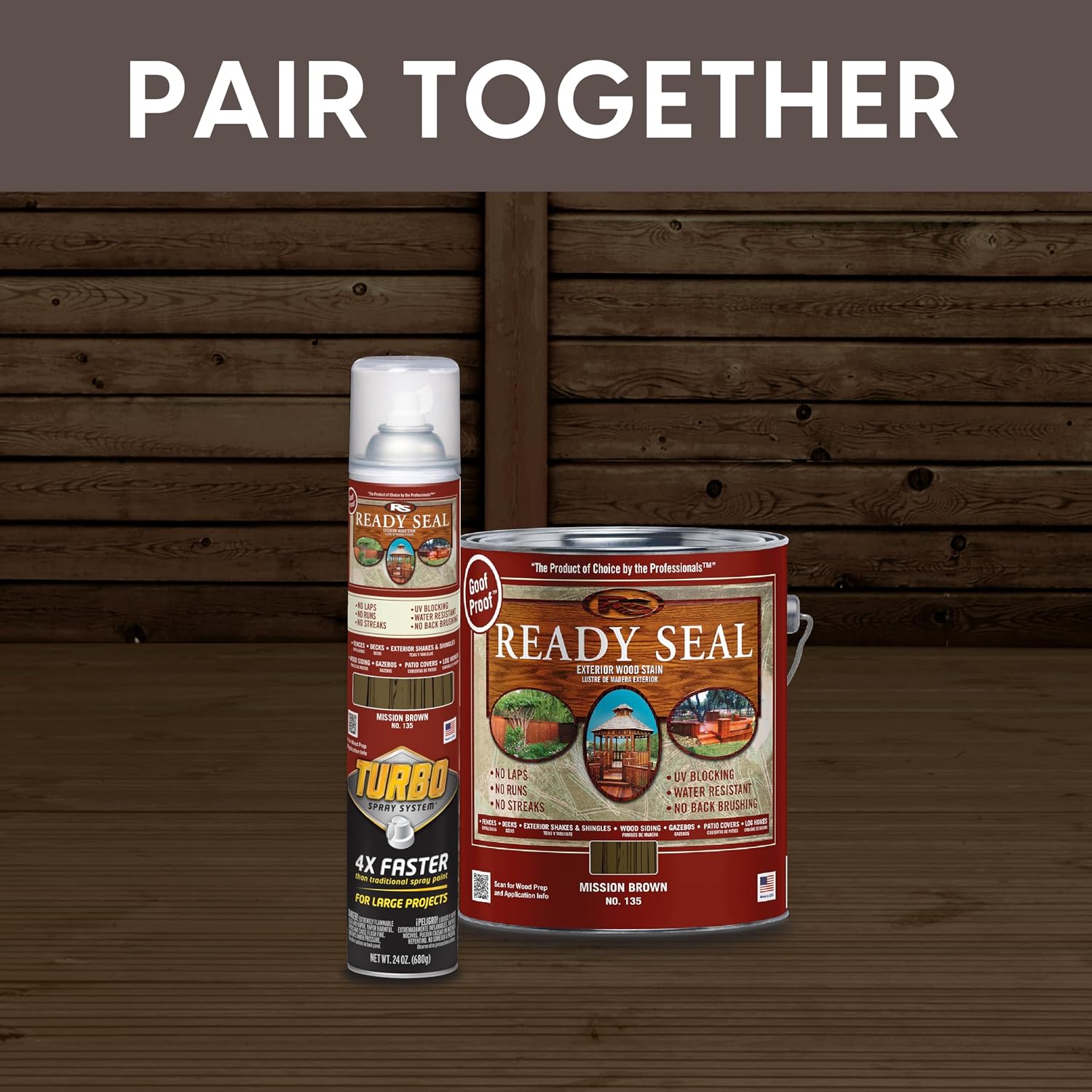 Ready Seal 7966104 5 gal Pail Exterior Wood Stain & Sealer, Light Oak
