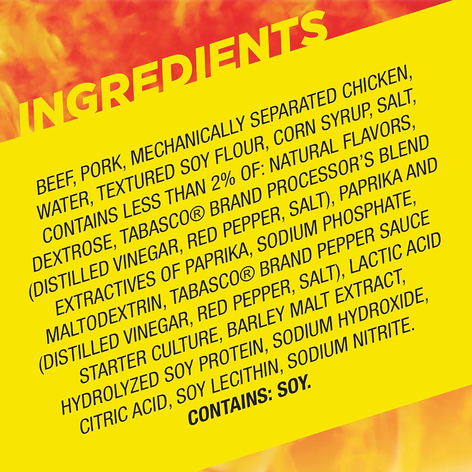 Slim Jim Giant Smoked Jerky Sticks, Tabasco Flavor, 0.97 oz., 24-ct