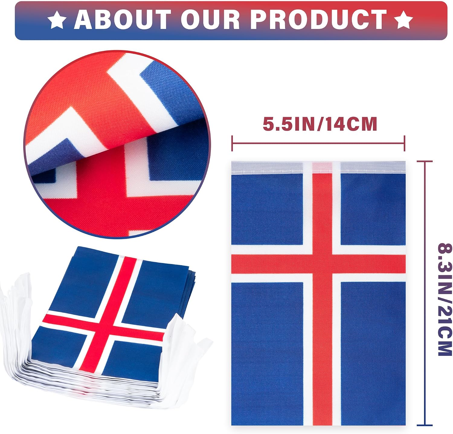 Nicaragua String Flag Pennant Banner, Small Mini Nicaraguan Flags Bunting Banner, National Country Decoration for School, Party, Sports Events, Patriotic Festival, 33 Feet 30 Flags