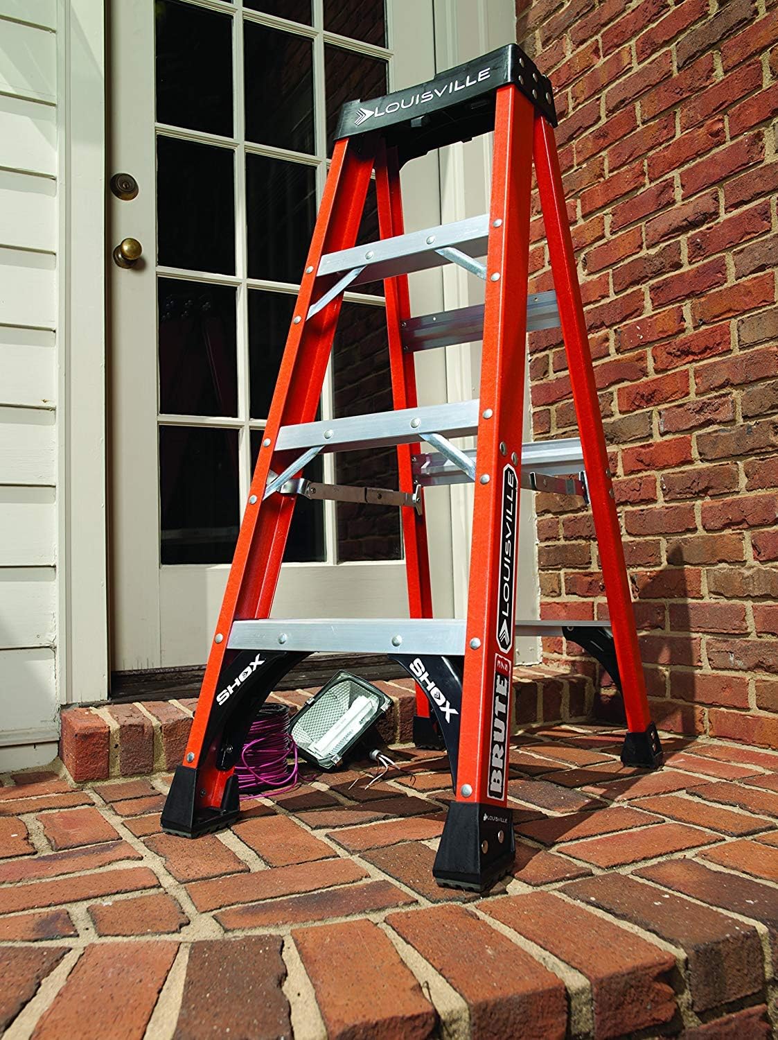 Louisville Ladder 6-Foot Fiberglass Step Ladder, 375-Pound Load Capacity, Type IAA, FS1406HD